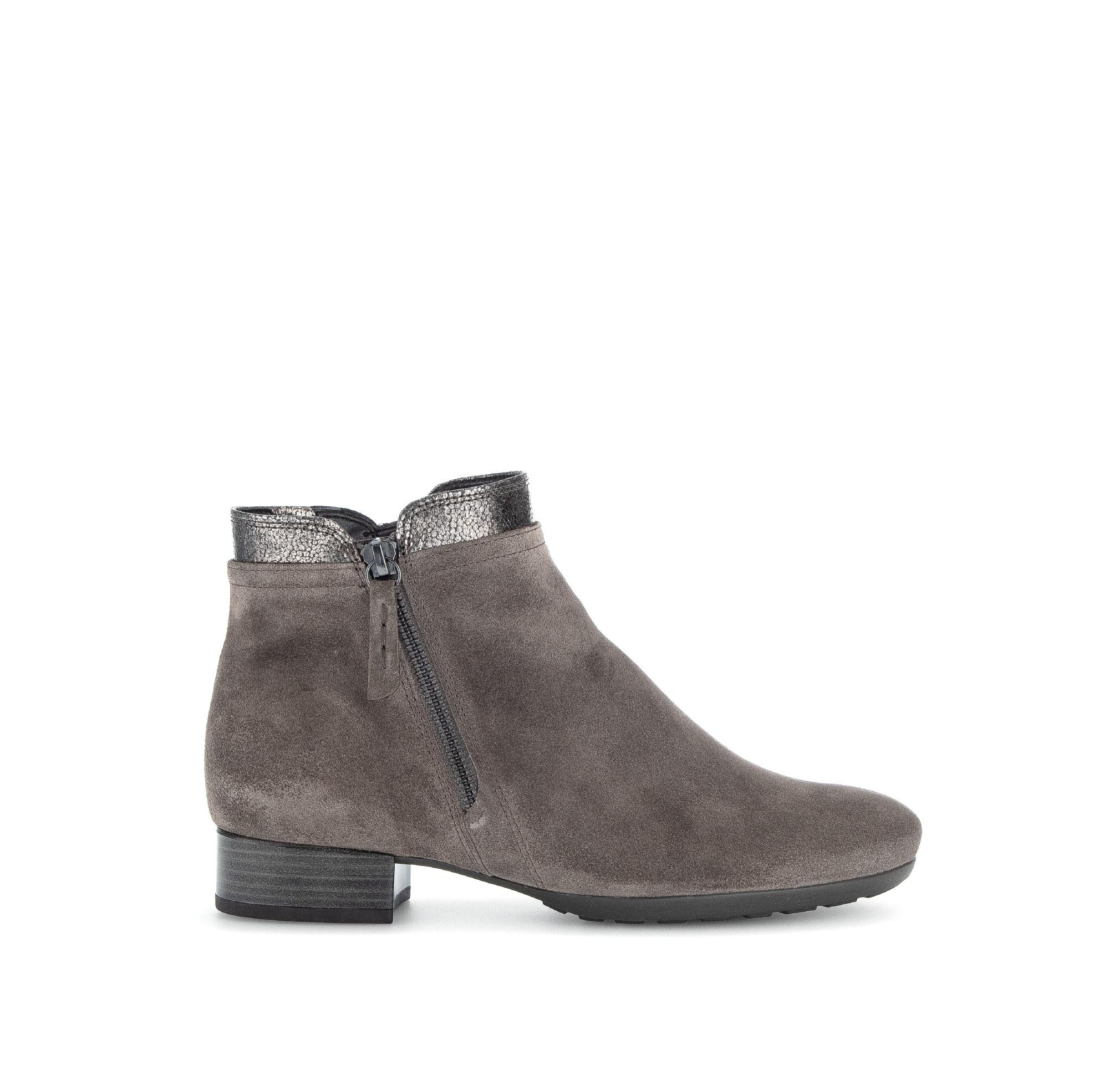 Bottines grises en Nubuck