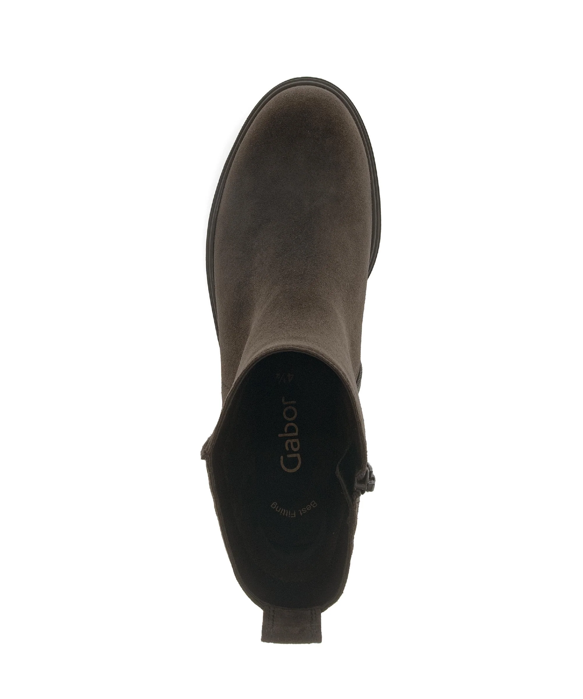 Bottines marron en cuir - Image 3