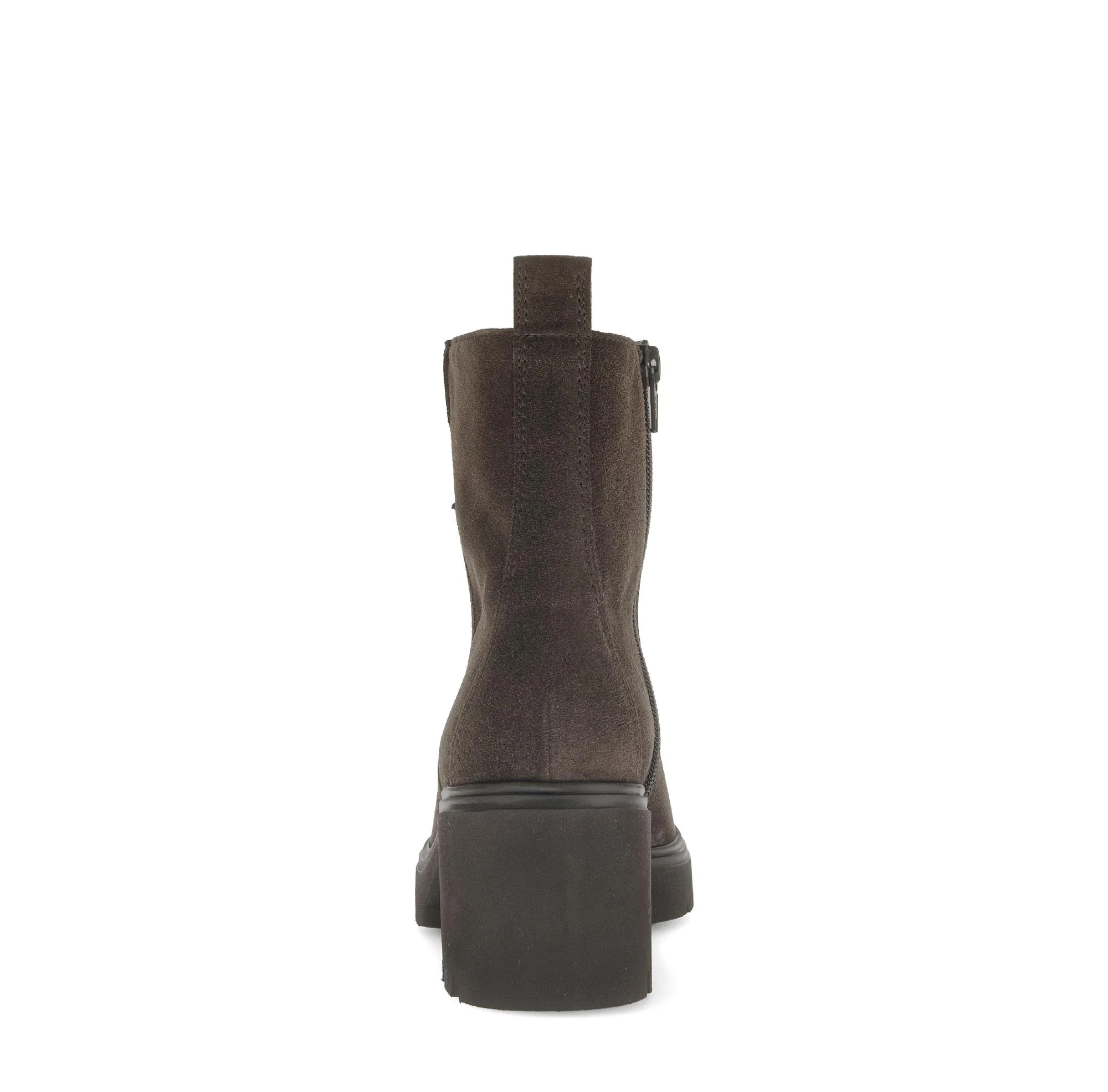 Bottines marron en cuir - Image 4