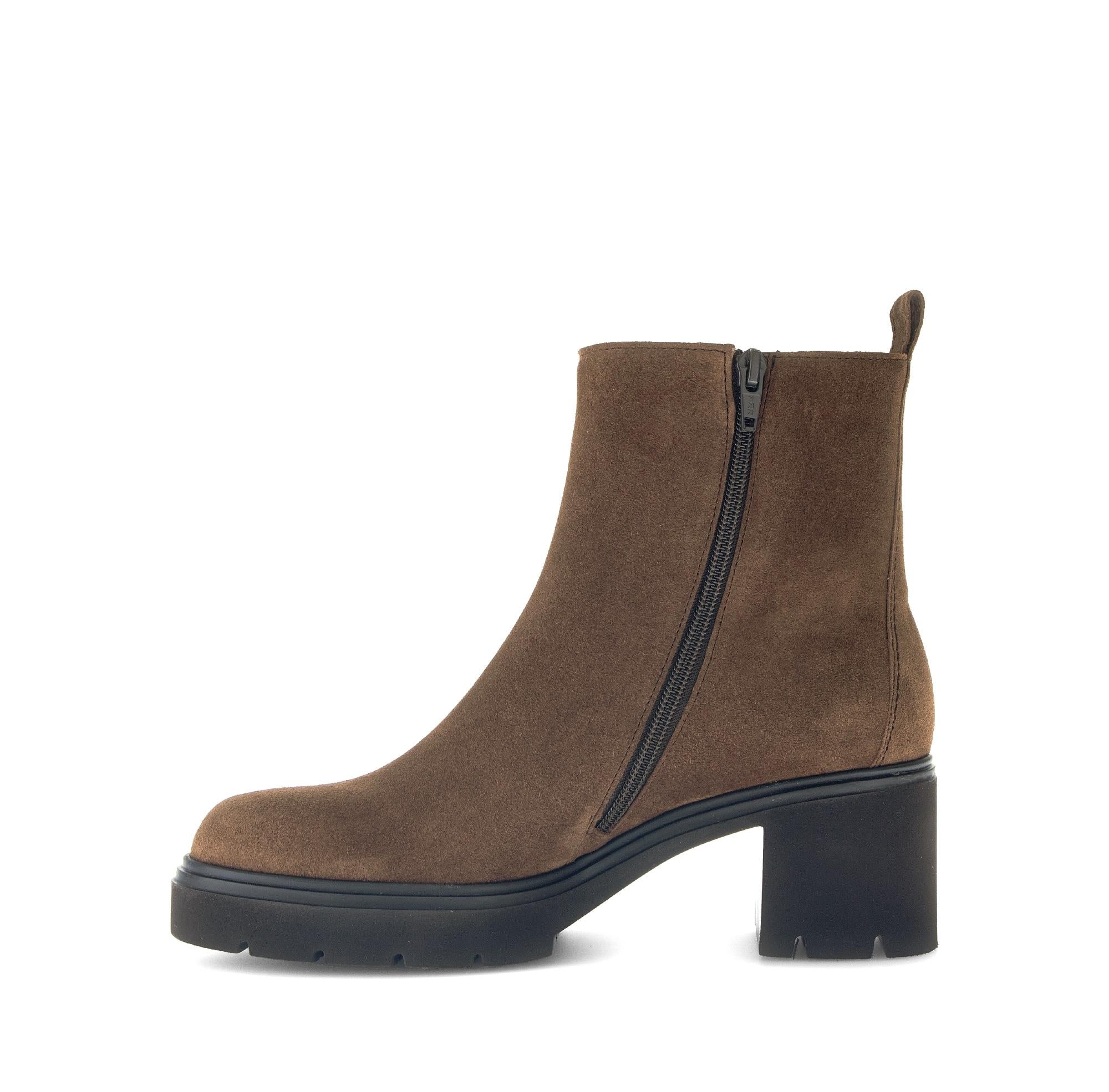 Bottines marron en cuir - Image 2