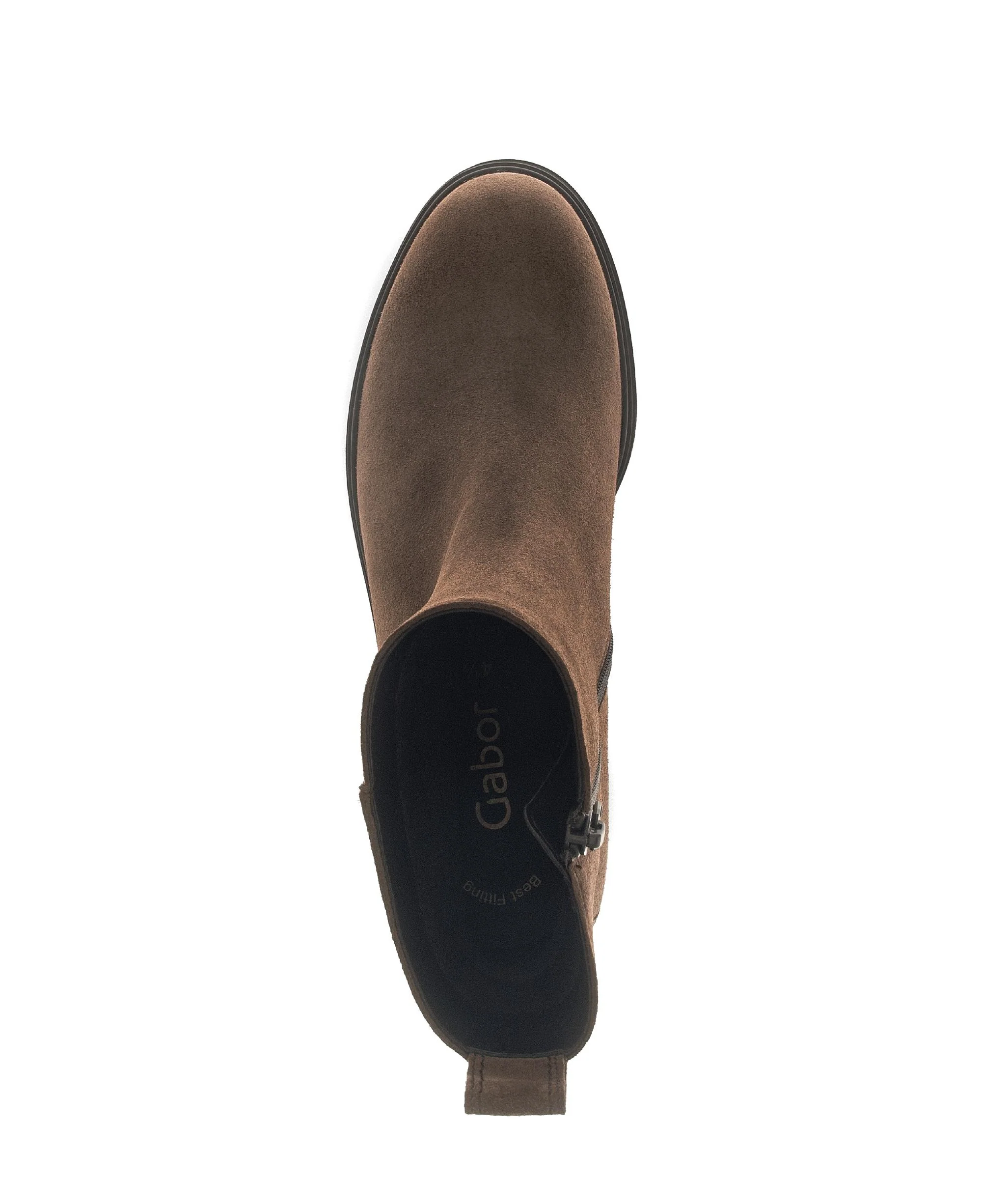 Bottines marron en cuir - Image 3