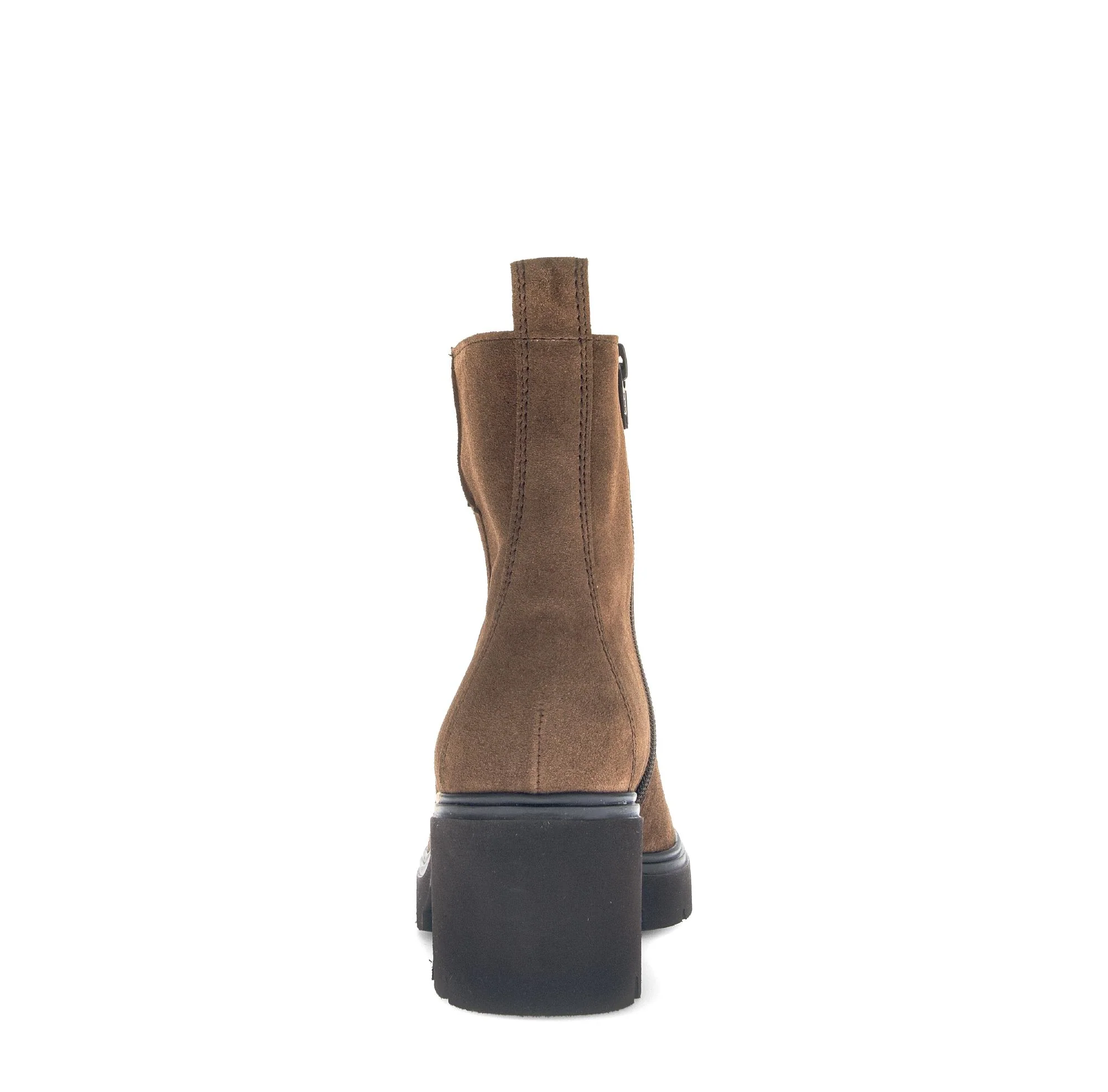 Bottines marron en cuir - Image 4