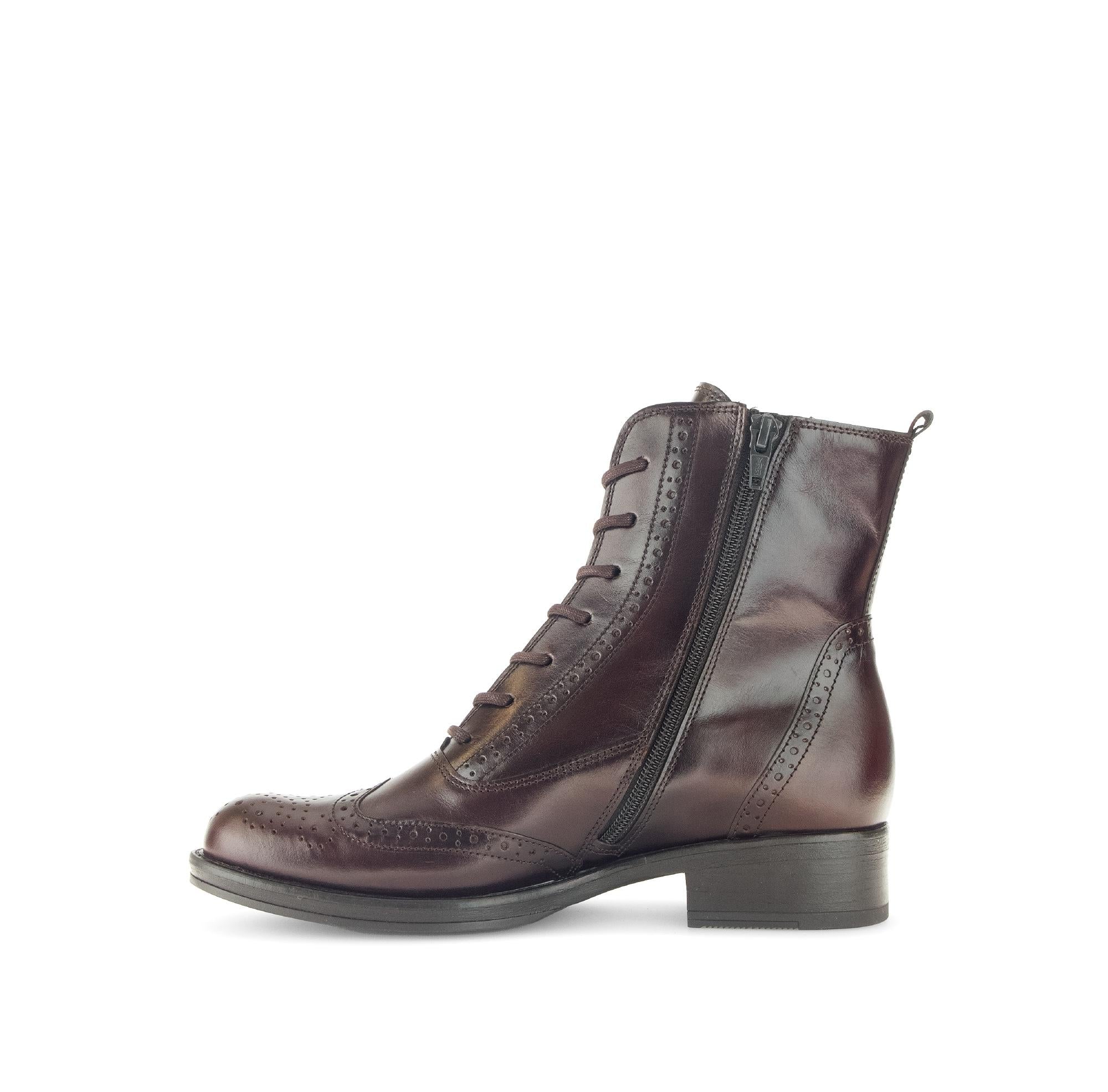Bottines marron en cuir - Image 2