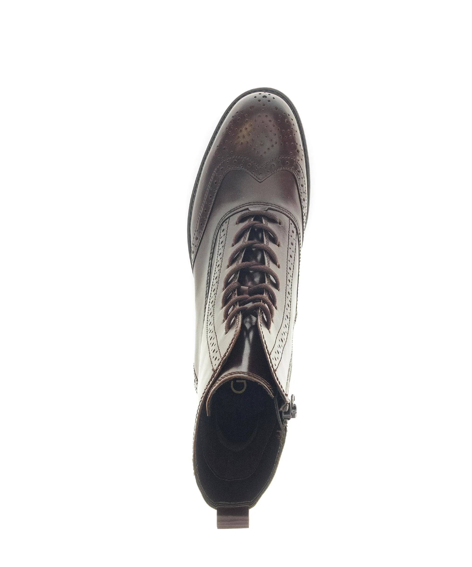 Bottines marron en cuir - Image 3