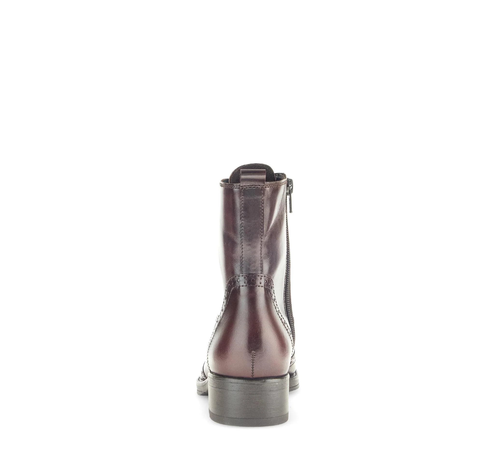 Bottines marron en cuir - Image 4