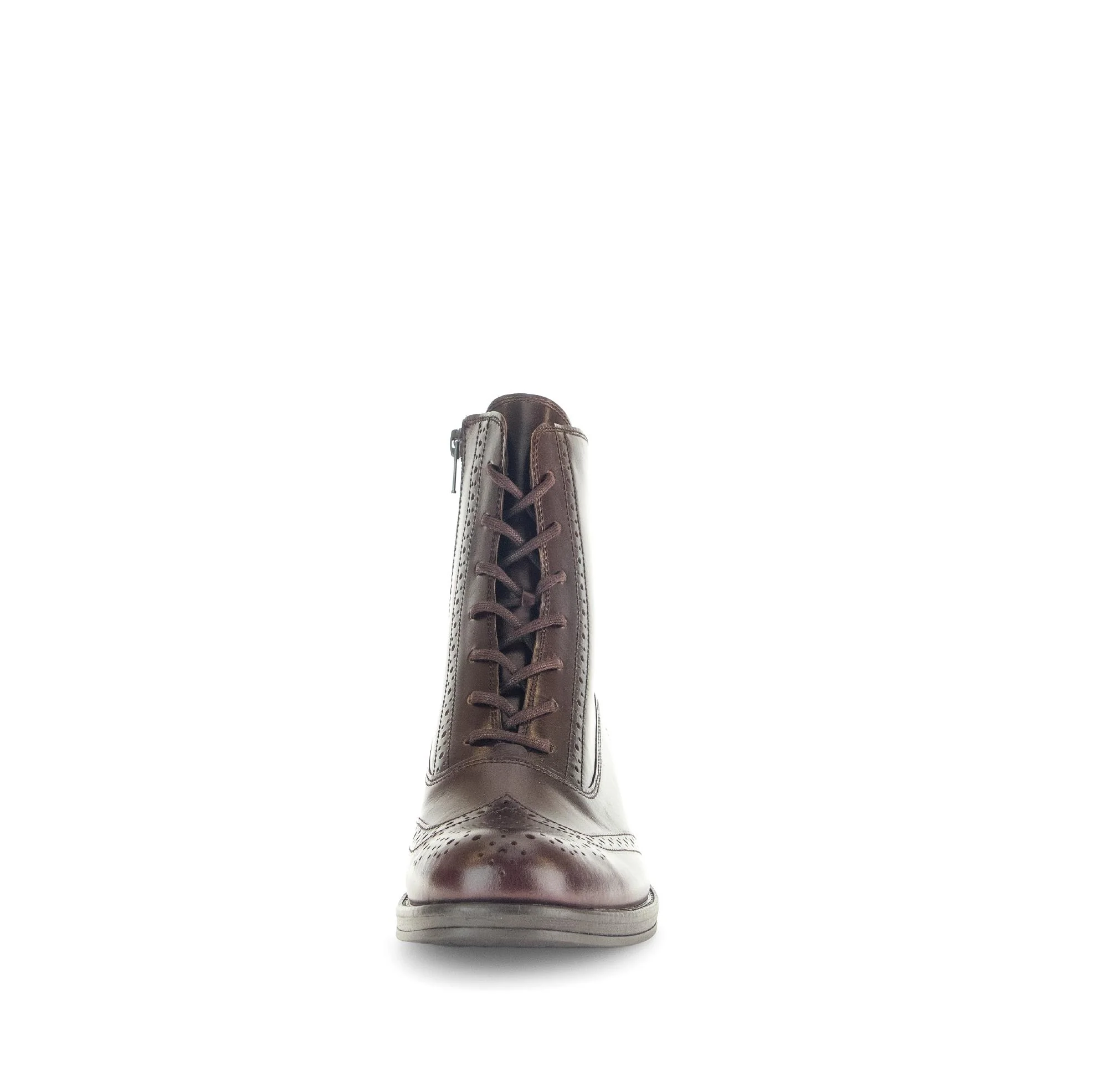 Bottines marron en cuir - Image 5