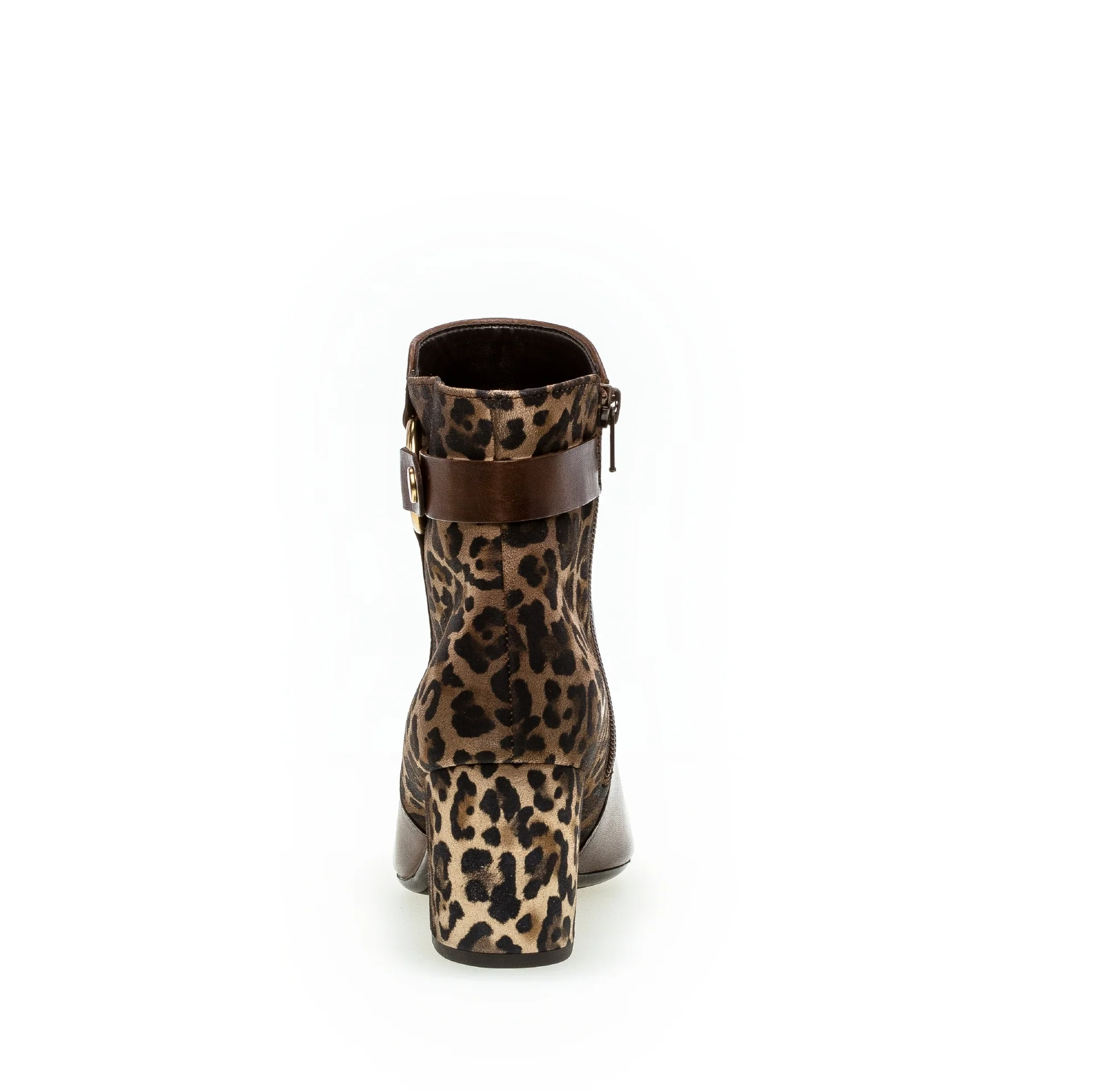 Bottines marron en cuir - Image 4