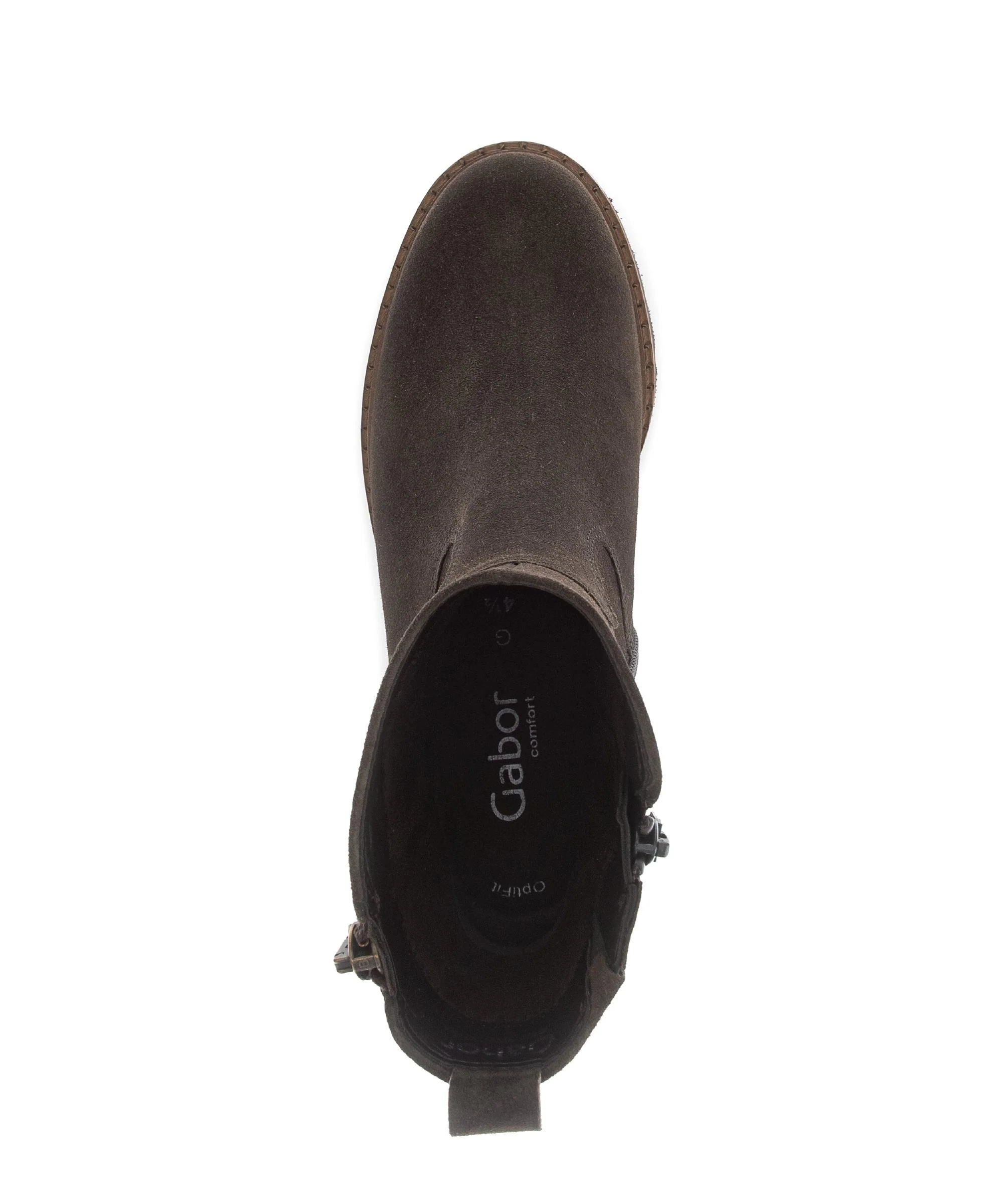 Bottines marron en cuir - Image 3