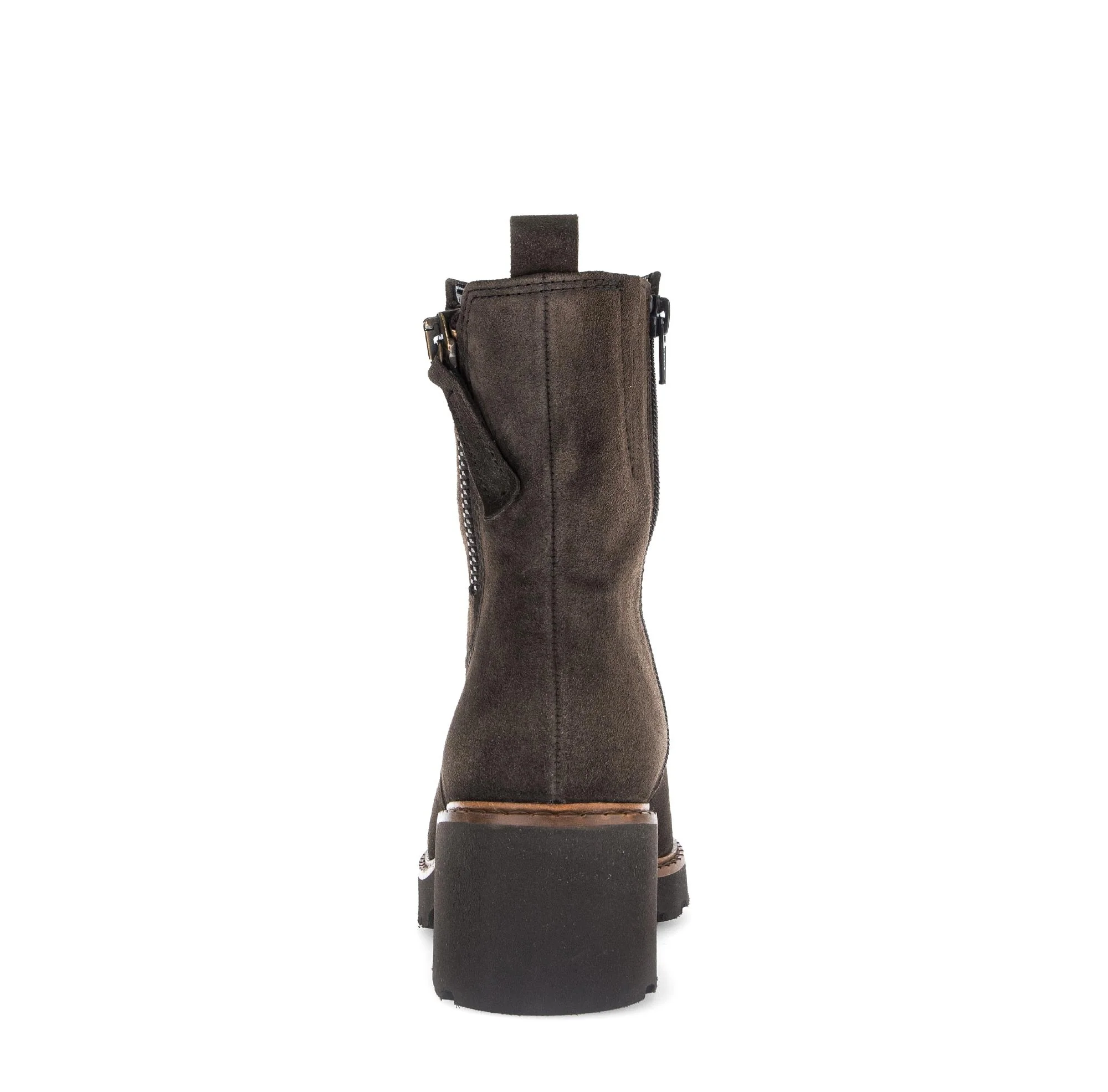 Bottines marron en cuir - Image 4
