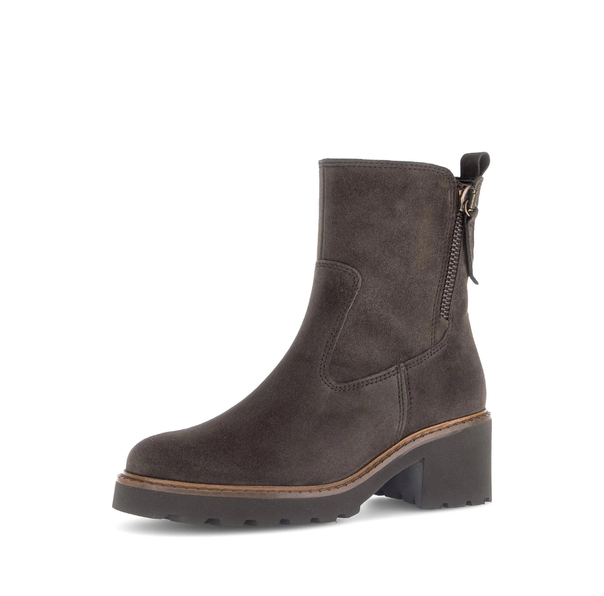 Bottines marron en cuir - Image 6