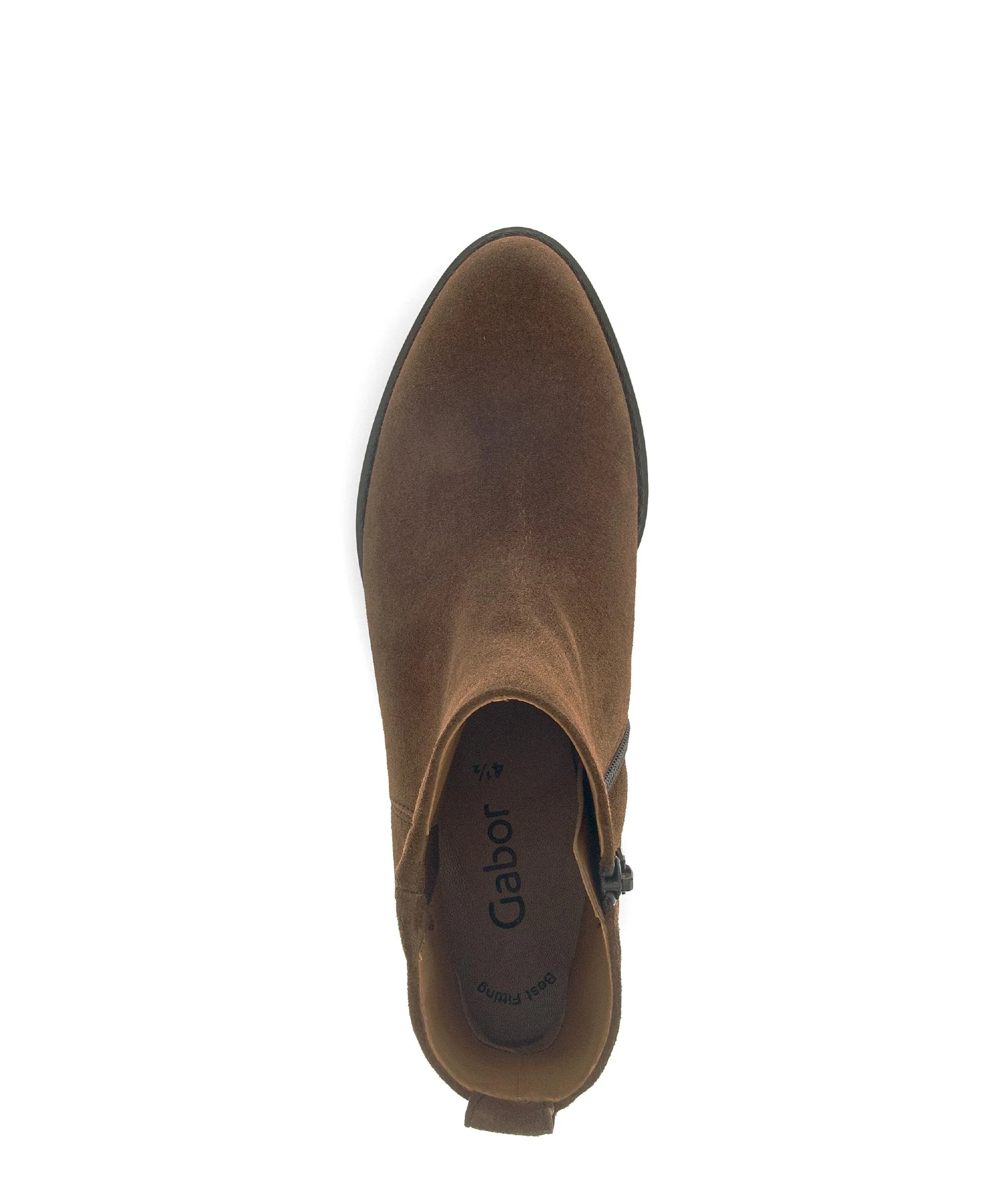Bottines marron en cuir - Image 3