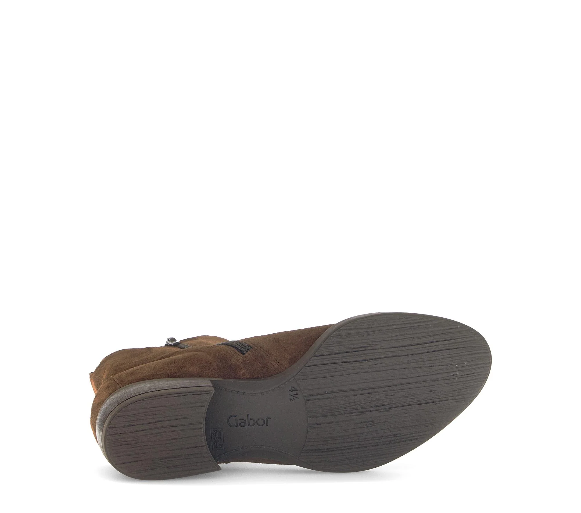 Bottines marron en cuir - Image 7