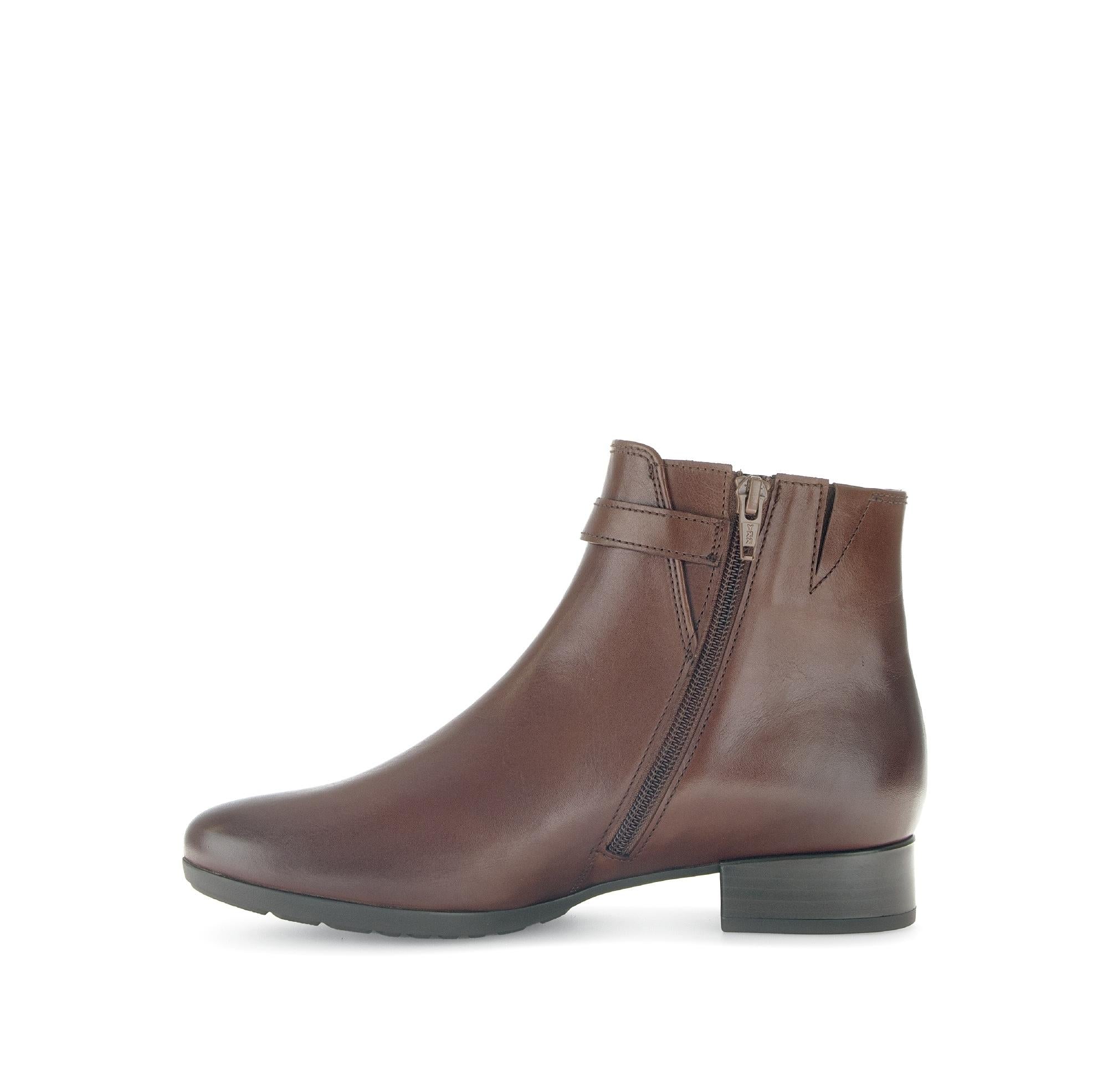 Bottines marron en cuir lisse - Image 2