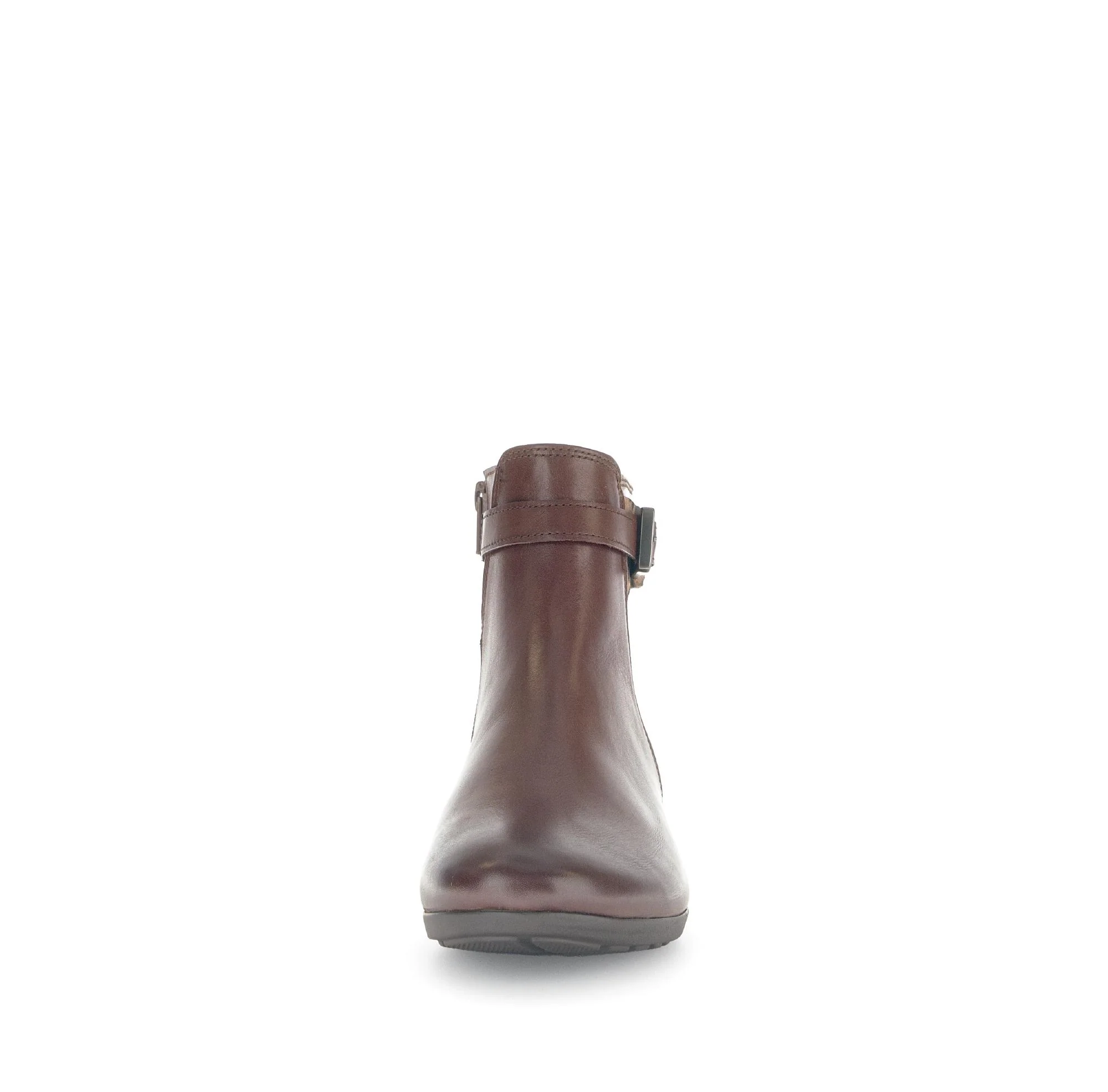 Bottines marron en cuir lisse - Image 5