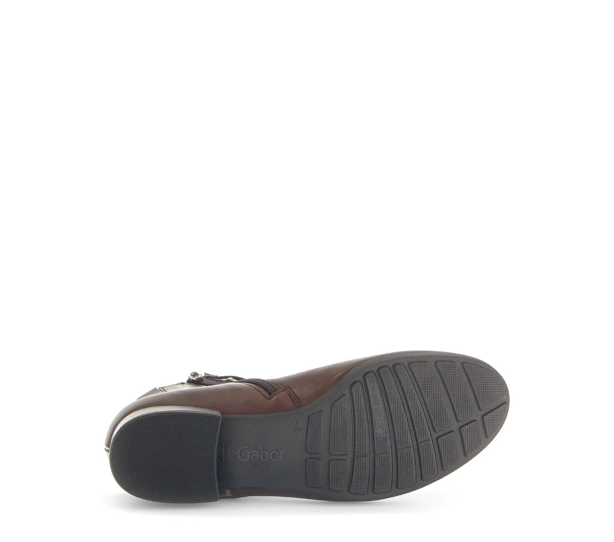 Bottines marron en cuir lisse - Image 7