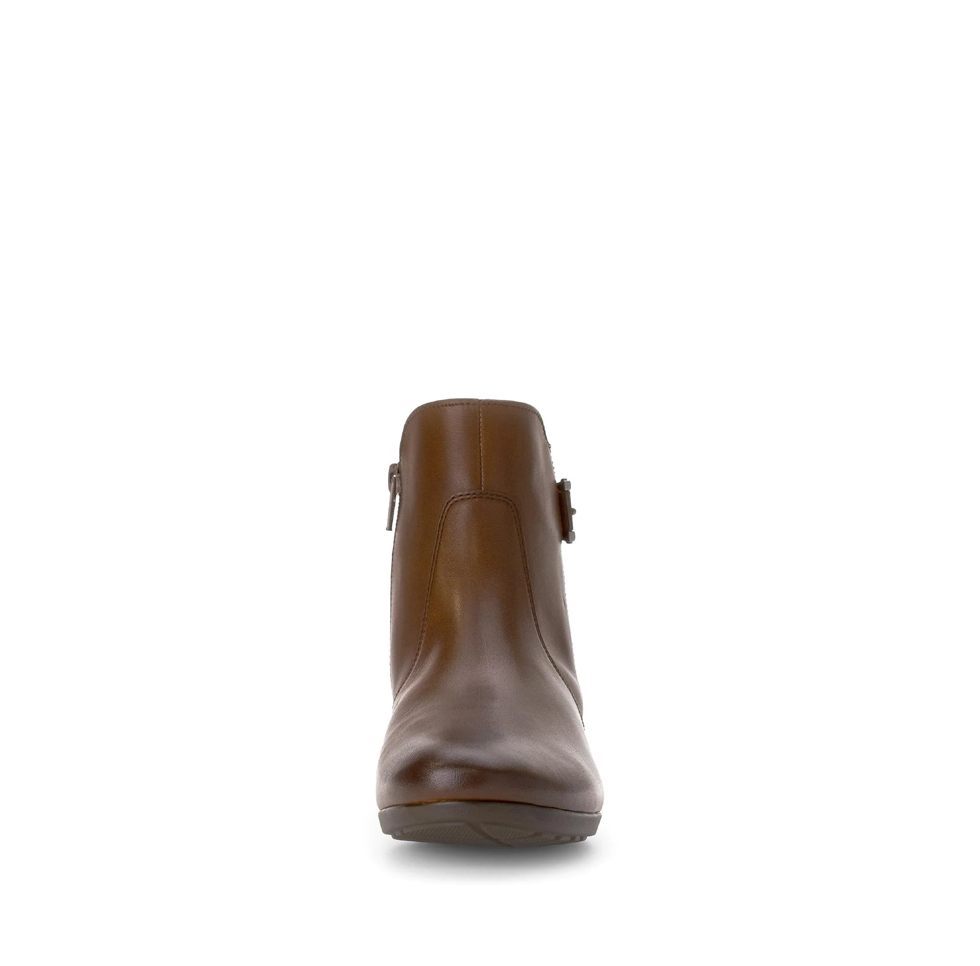 Bottines marron en cuir lisse - Image 5