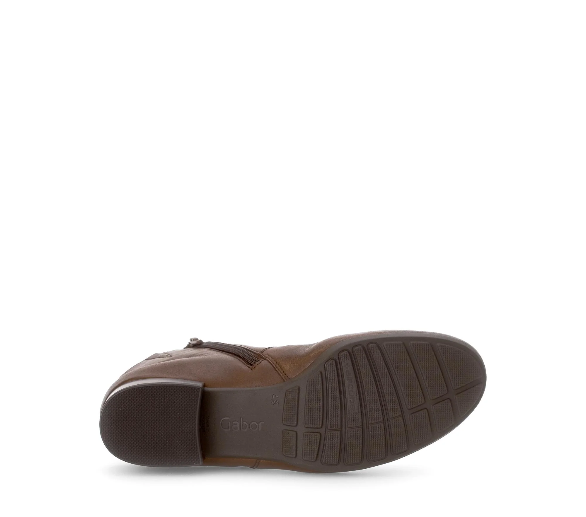 Bottines marron en cuir lisse - Image 7