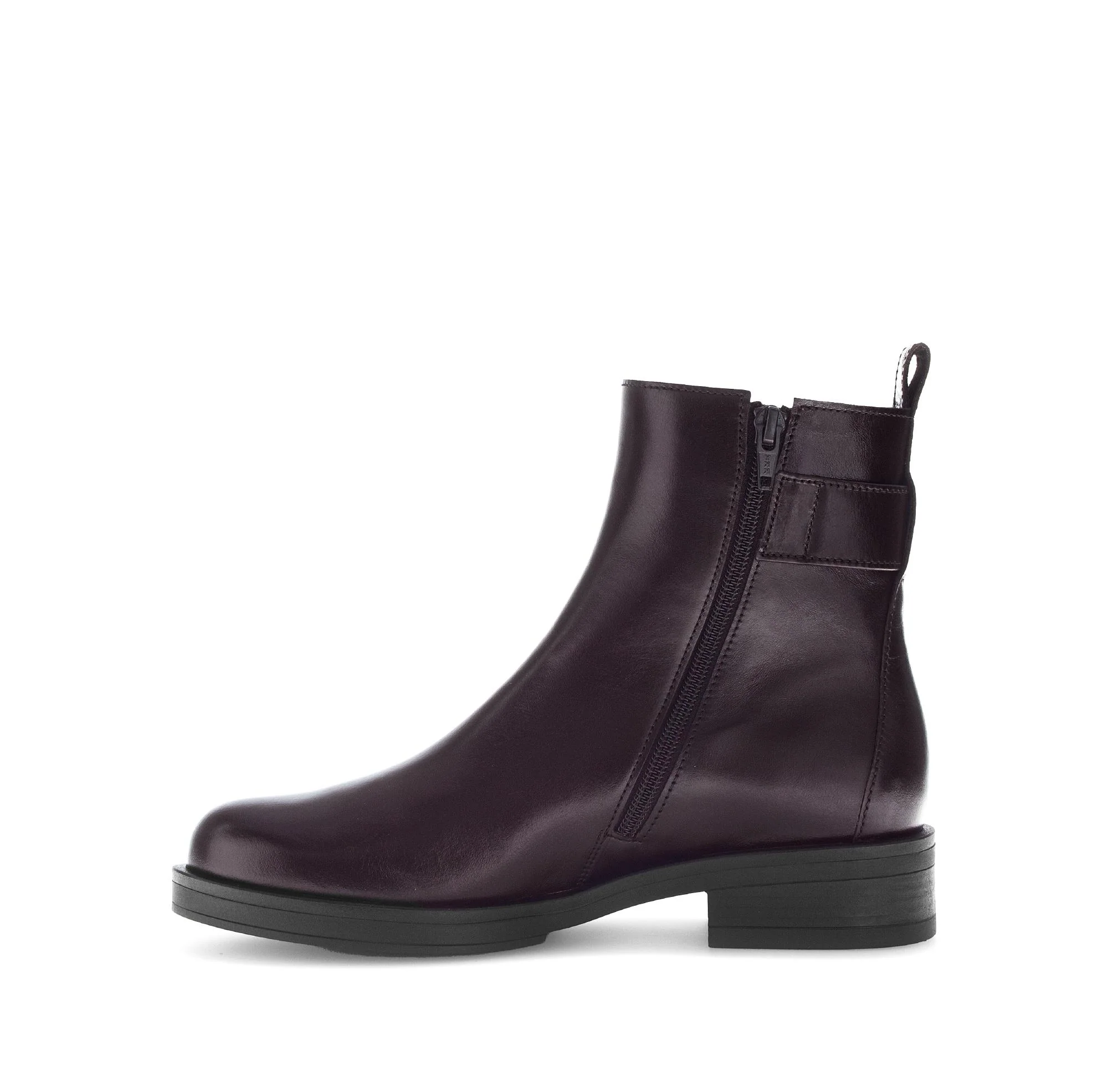 Bottines marron en cuir lisse - Image 2