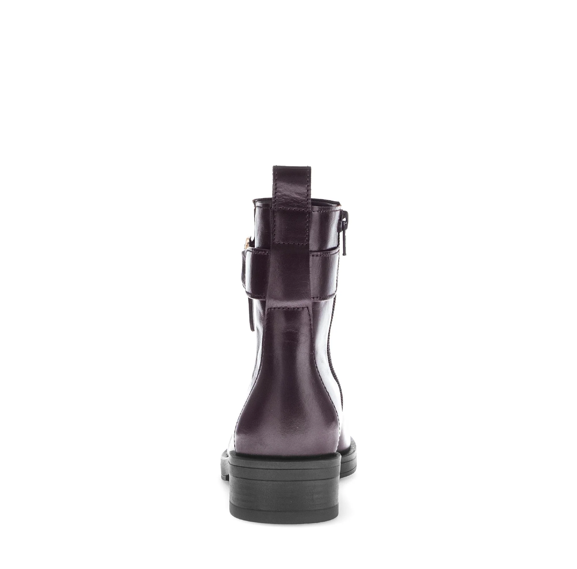 Bottines marron en cuir lisse - Image 4