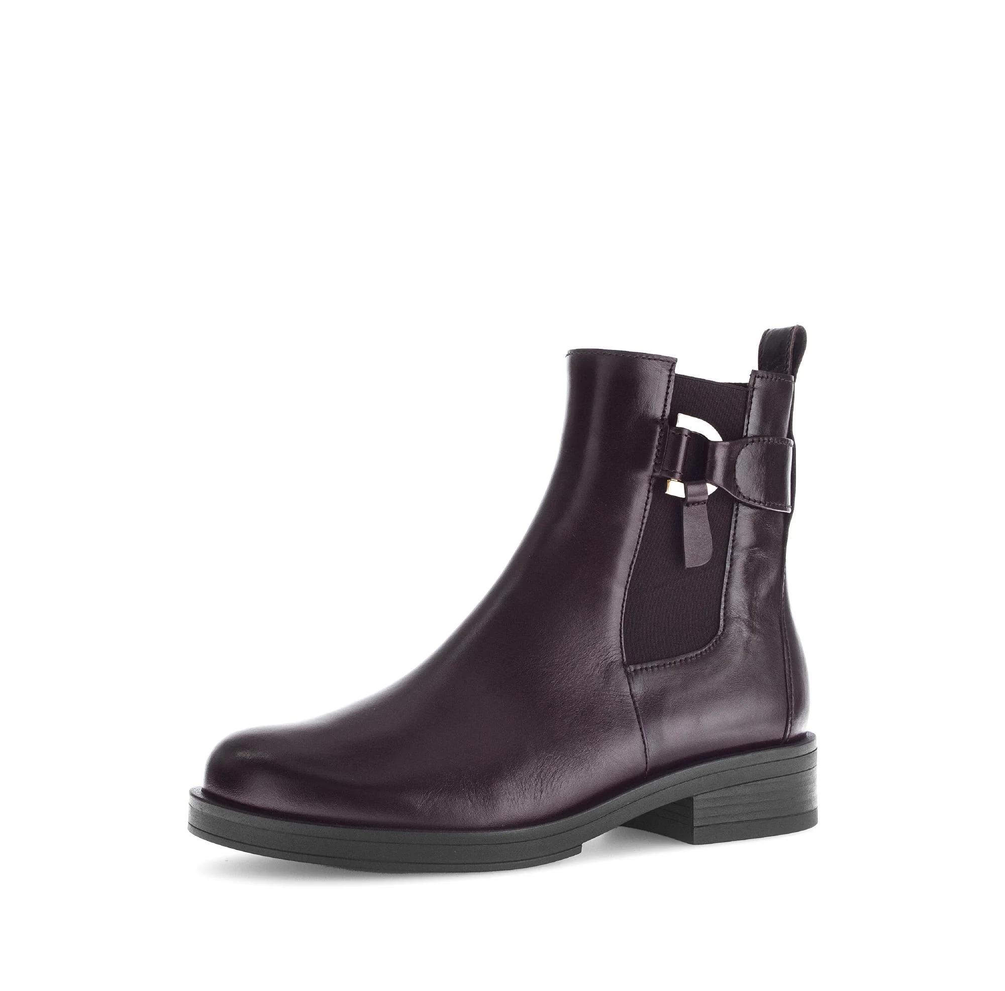 Bottines marron en cuir lisse - Image 6