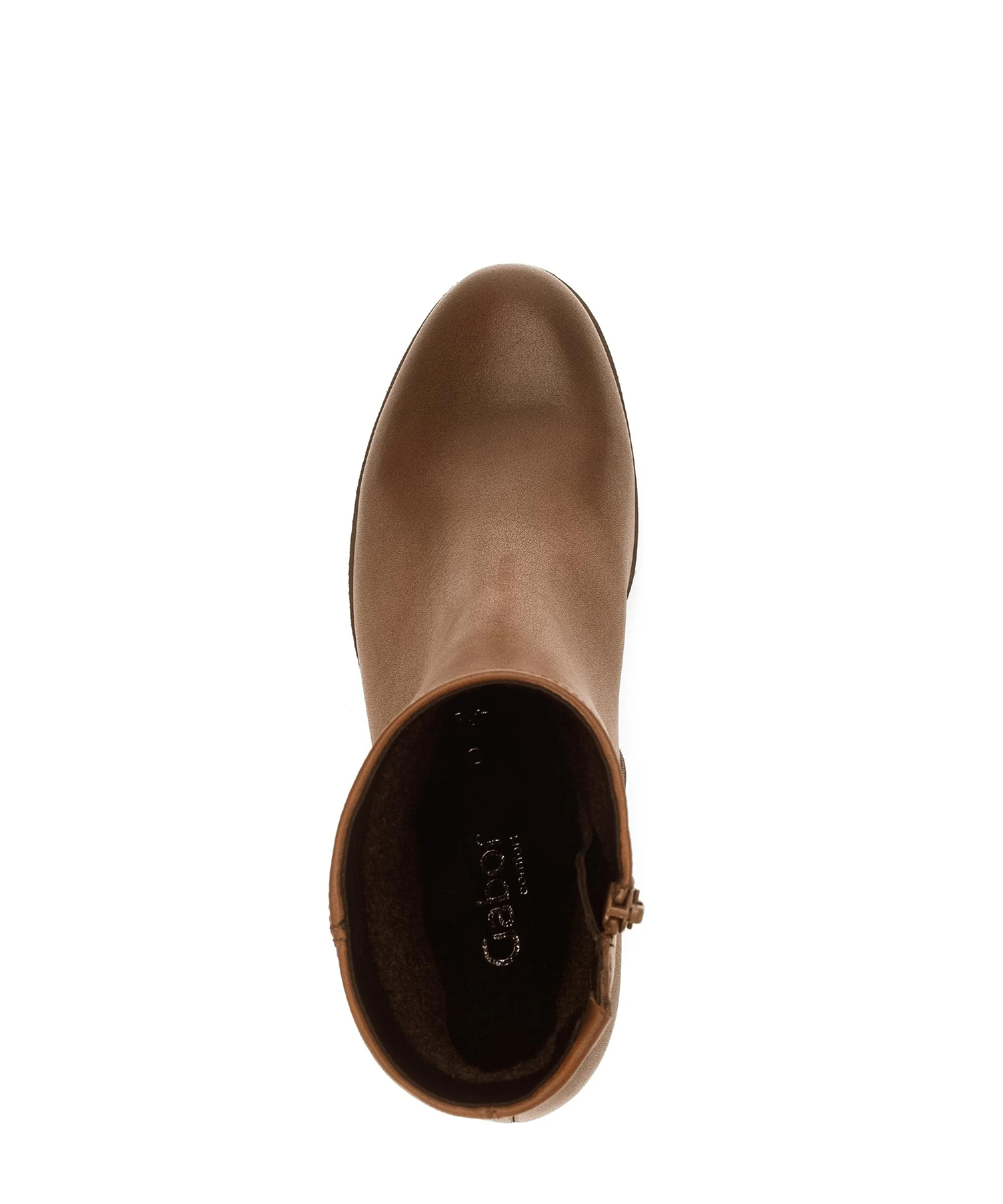 Bottines marron en cuir lisse - Image 3