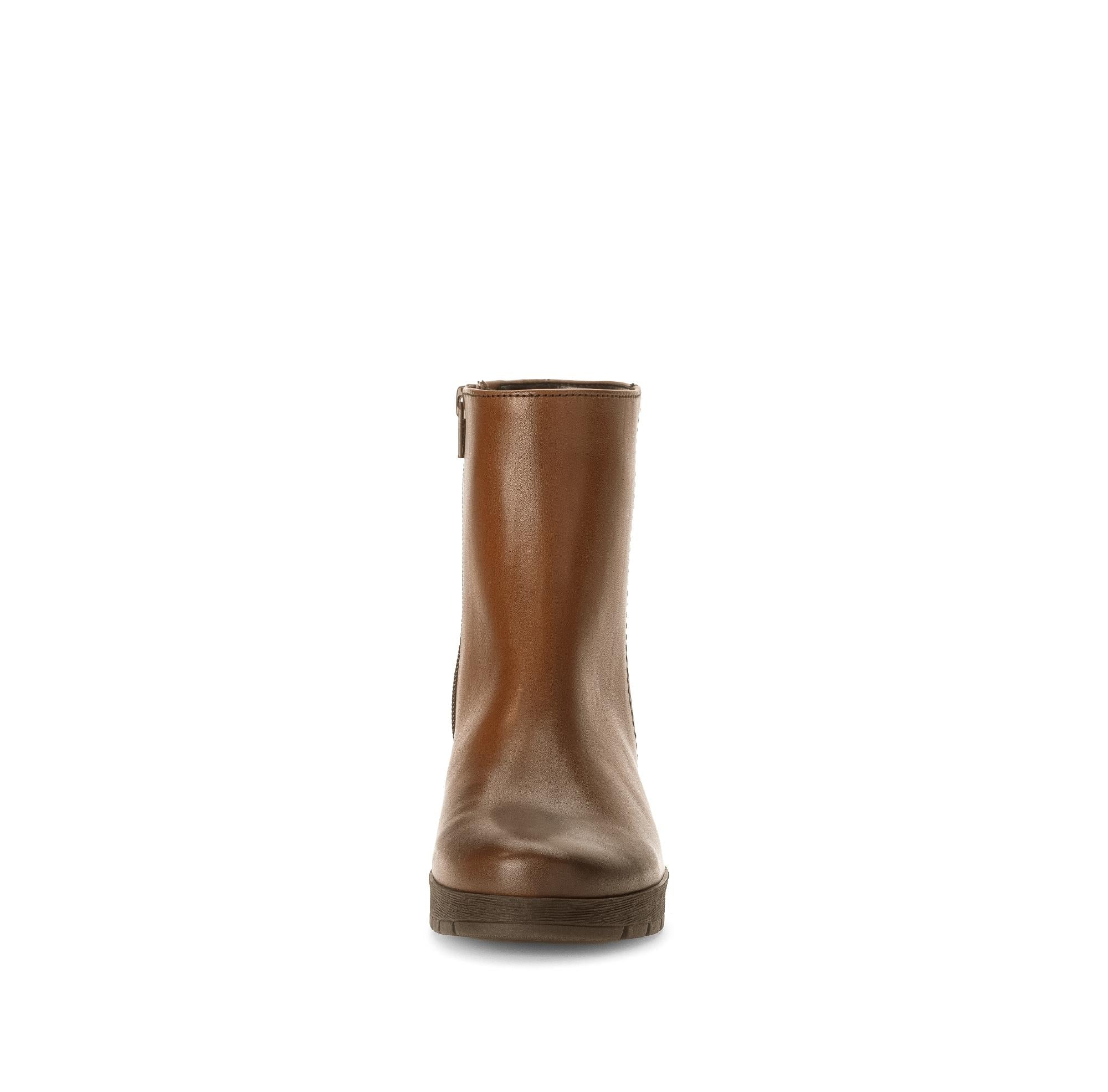 Bottines marron en cuir lisse - Image 5