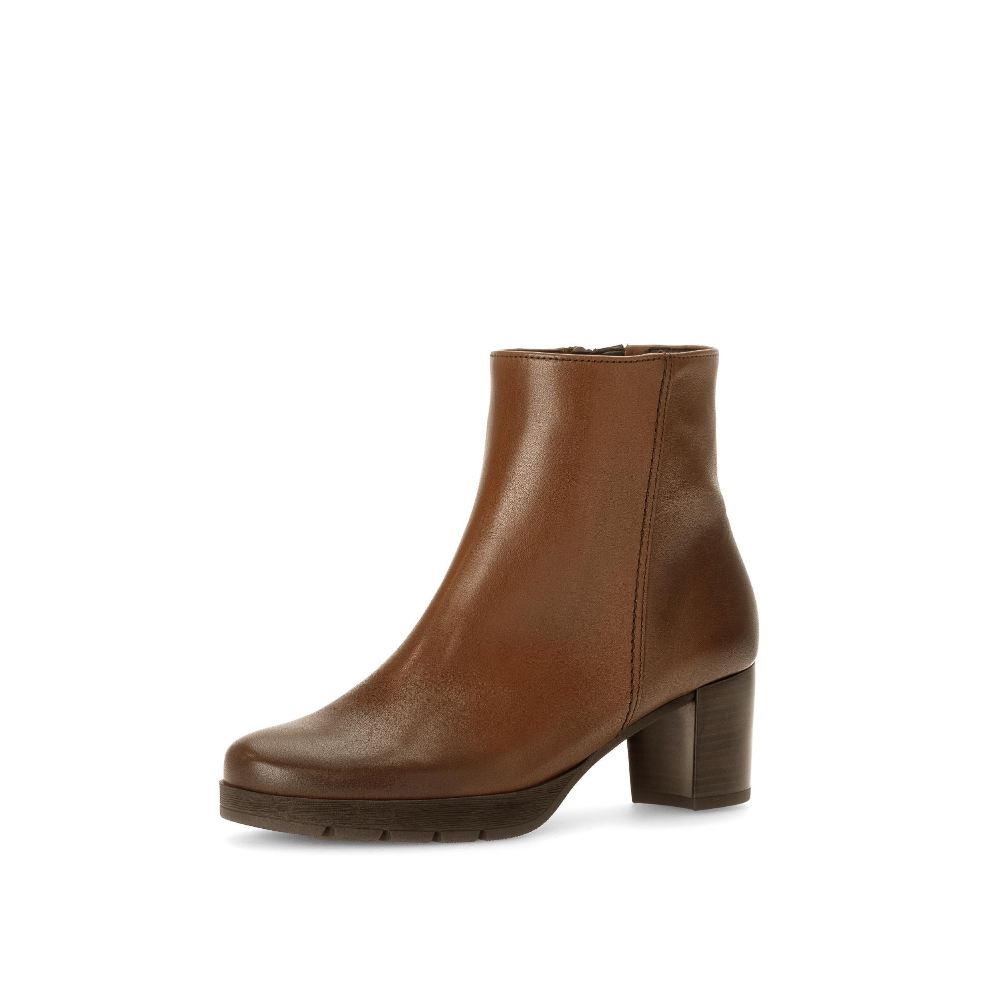 Bottines marron en cuir lisse - Image 6