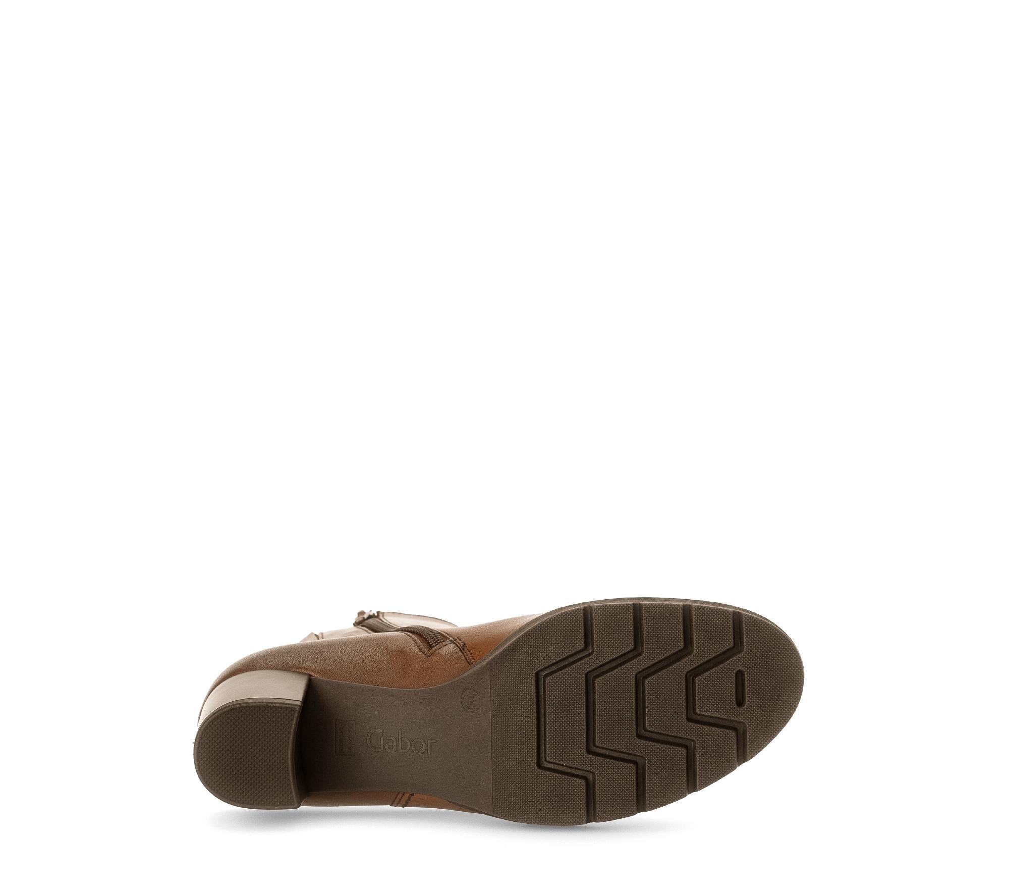 Bottines marron en cuir lisse - Image 7