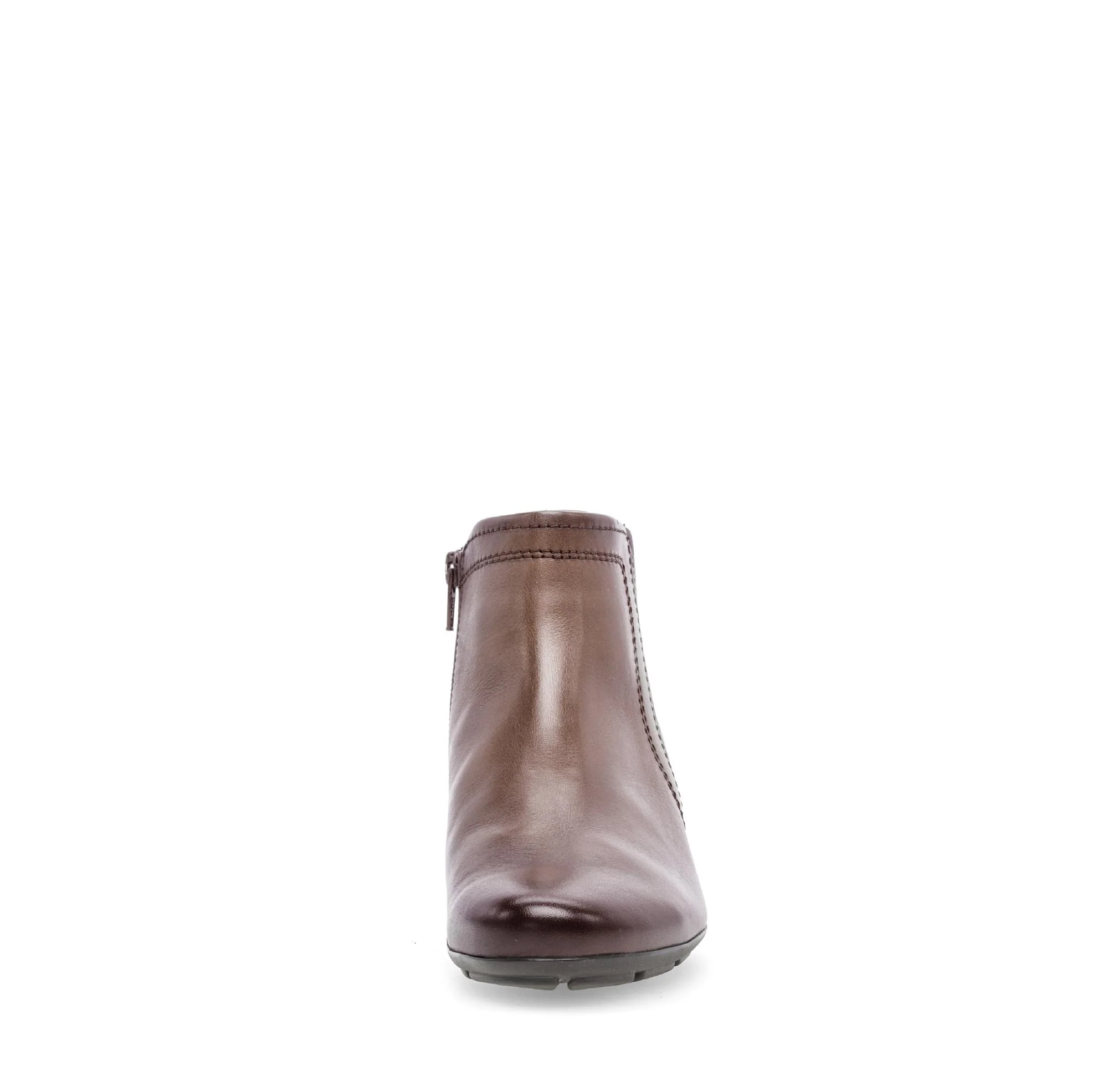 Bottines marron en cuir lisse - Image 5
