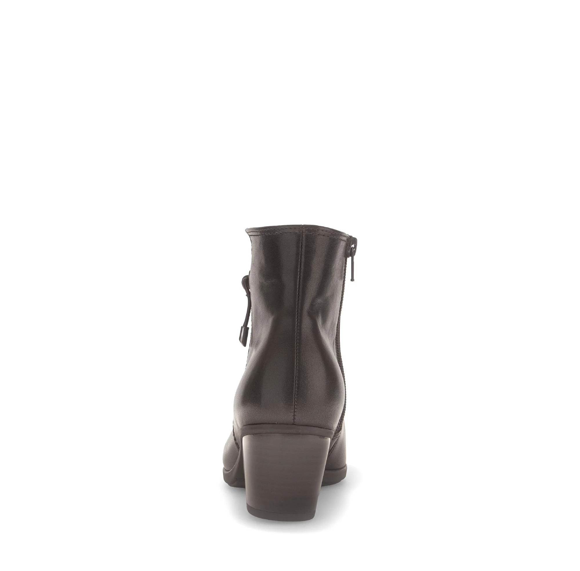 Bottines marron en cuir lisse - Image 4