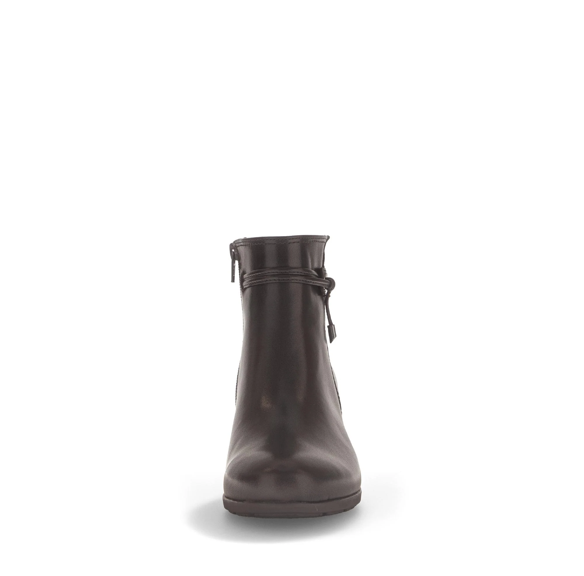 Bottines marron en cuir lisse - Image 5