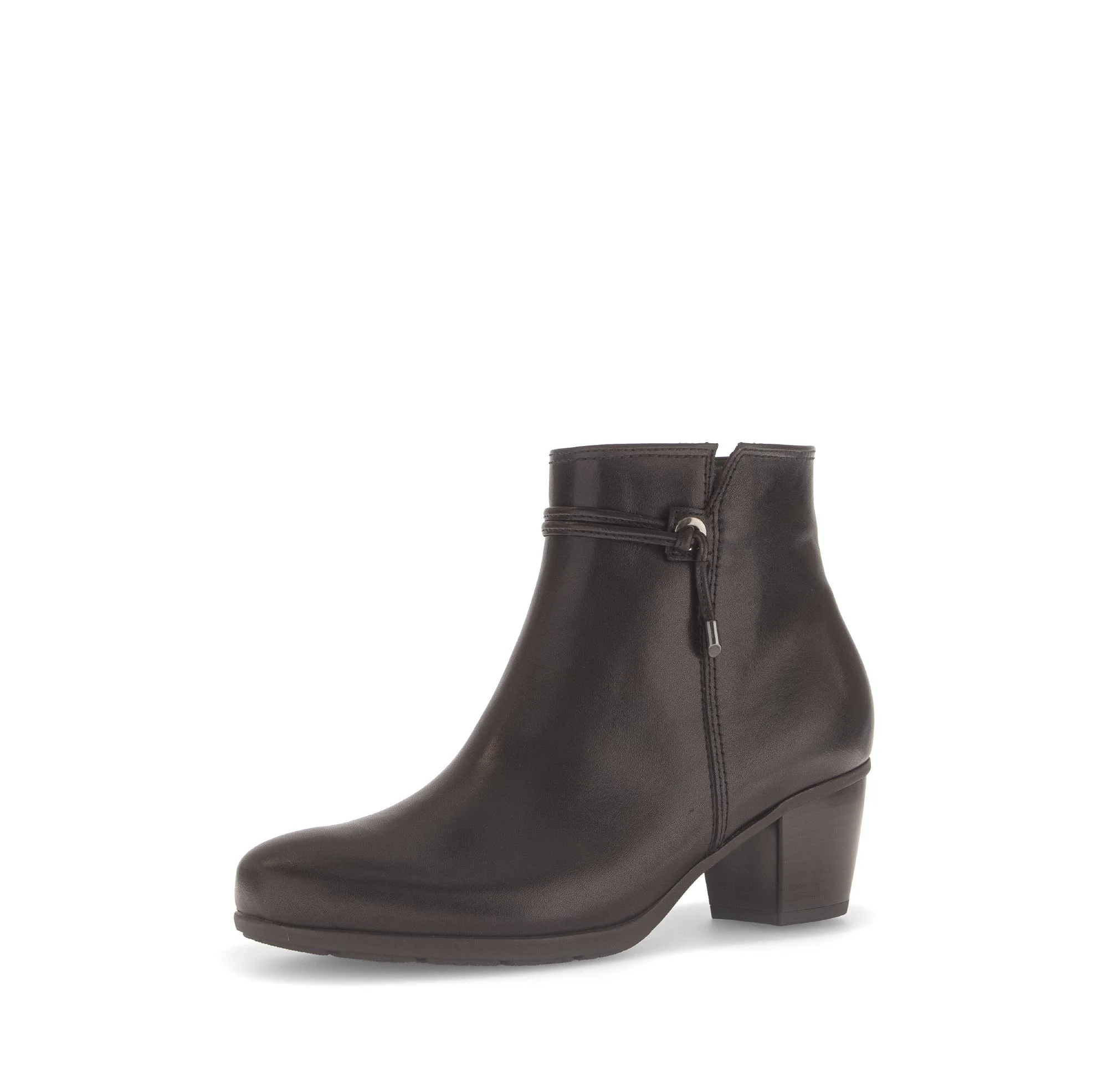 Bottines marron en cuir lisse - Image 6