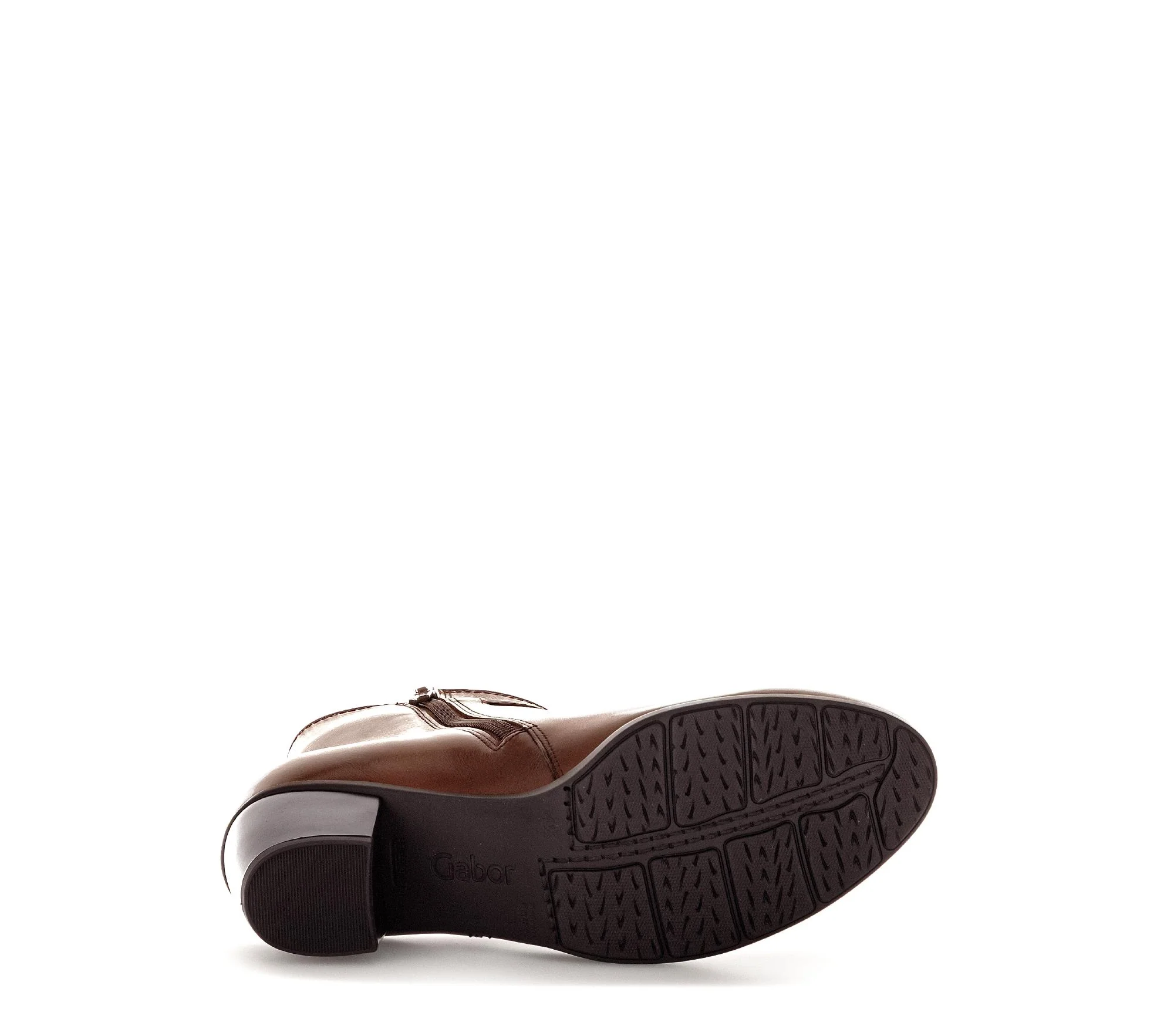 Bottines marron en cuir lisse - Image 7