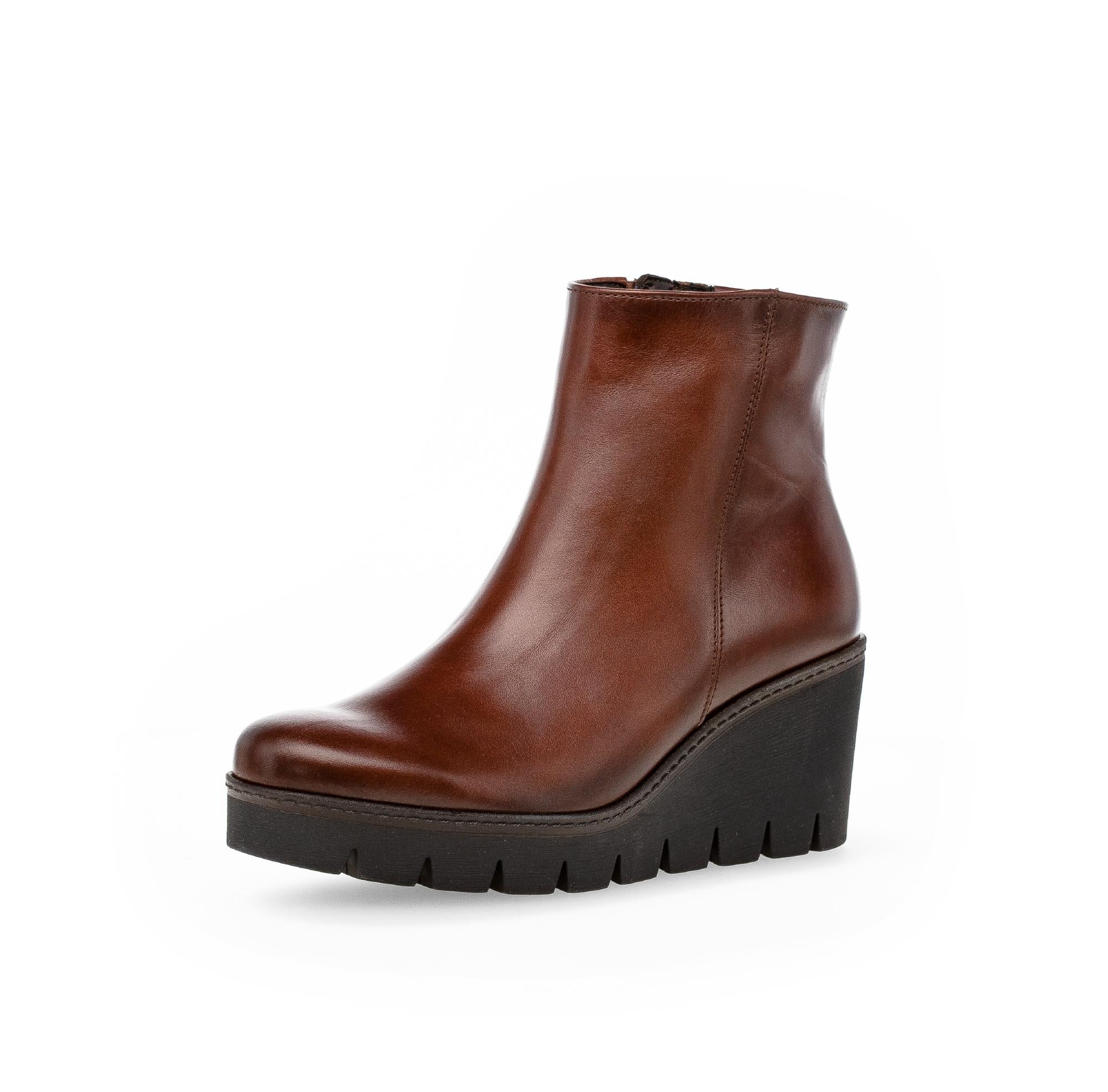 Bottines marron en cuir lisse - Image 6