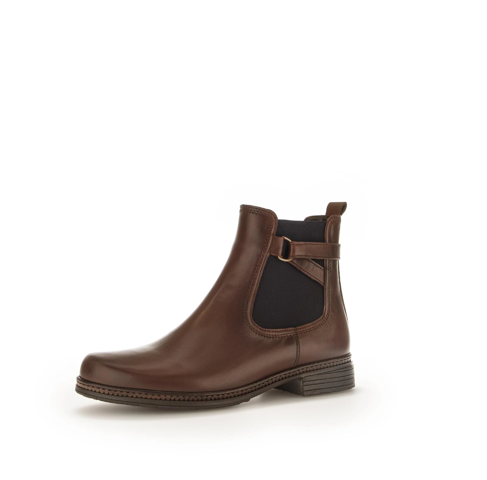 Bottines marron en cuir lisse - Image 6