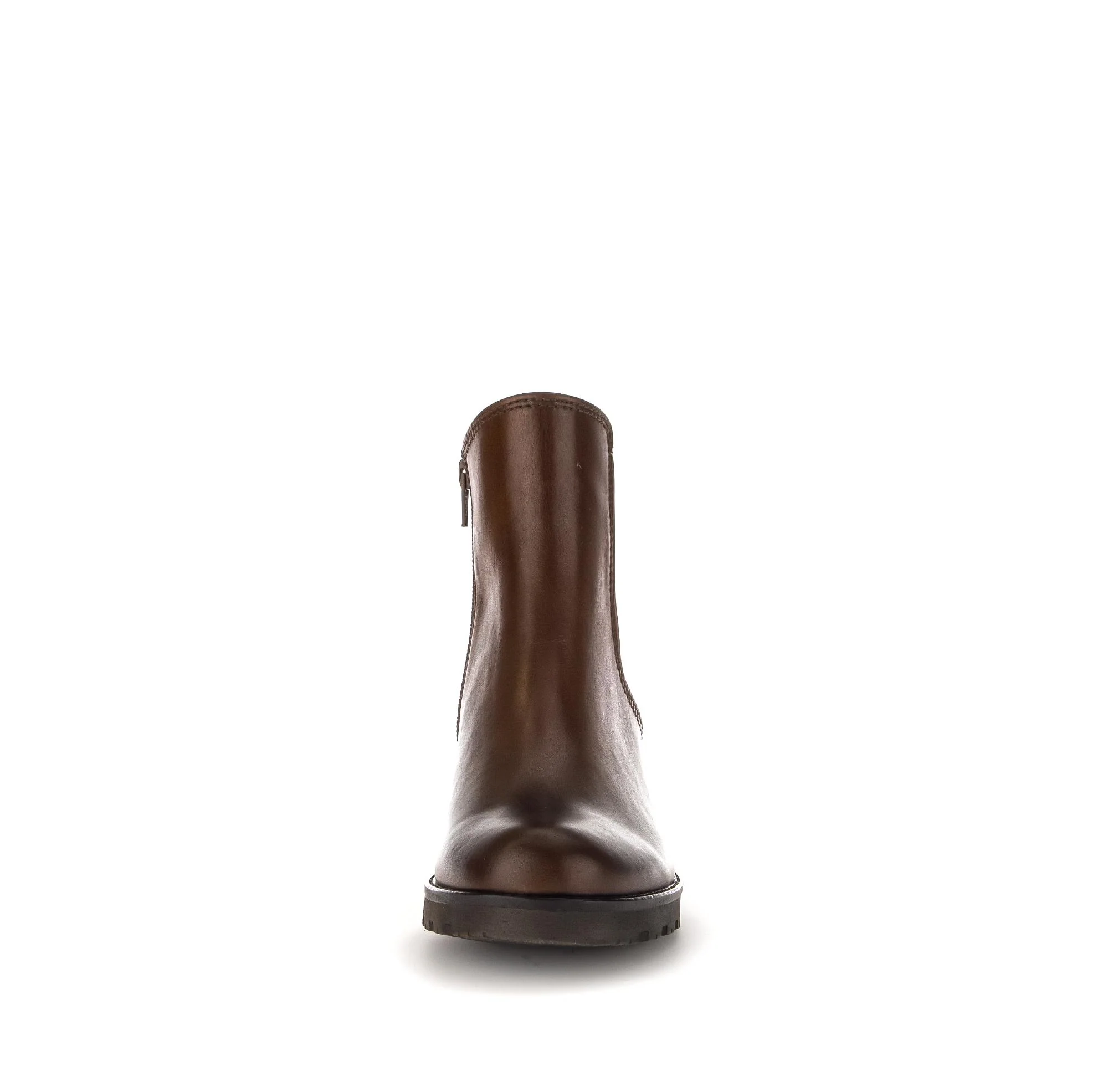 Bottines marron en cuir lisse - Image 5