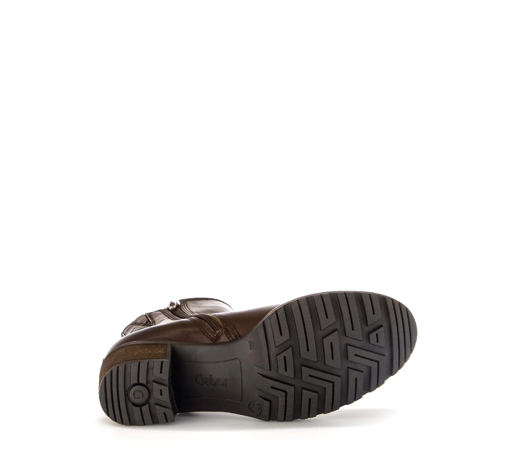 Bottines marron en cuir lisse - Image 7