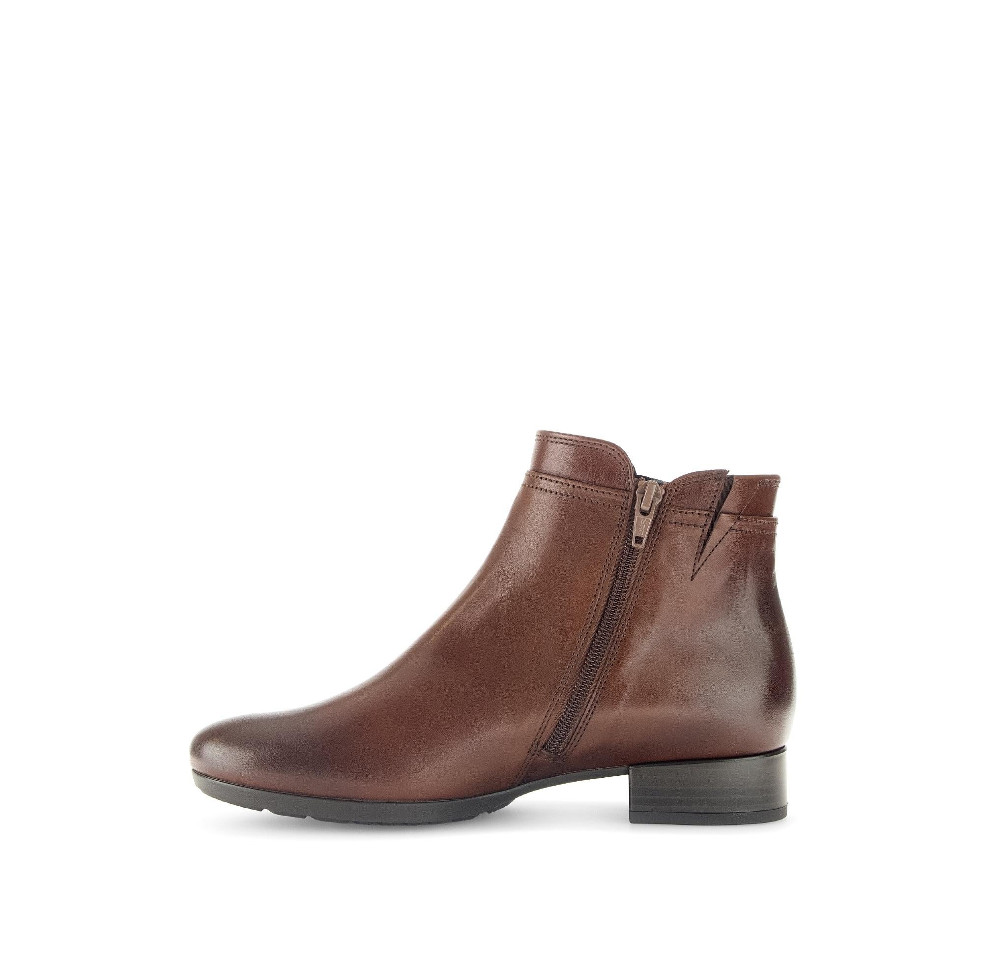 Bottines marron en cuir lisse - Image 2