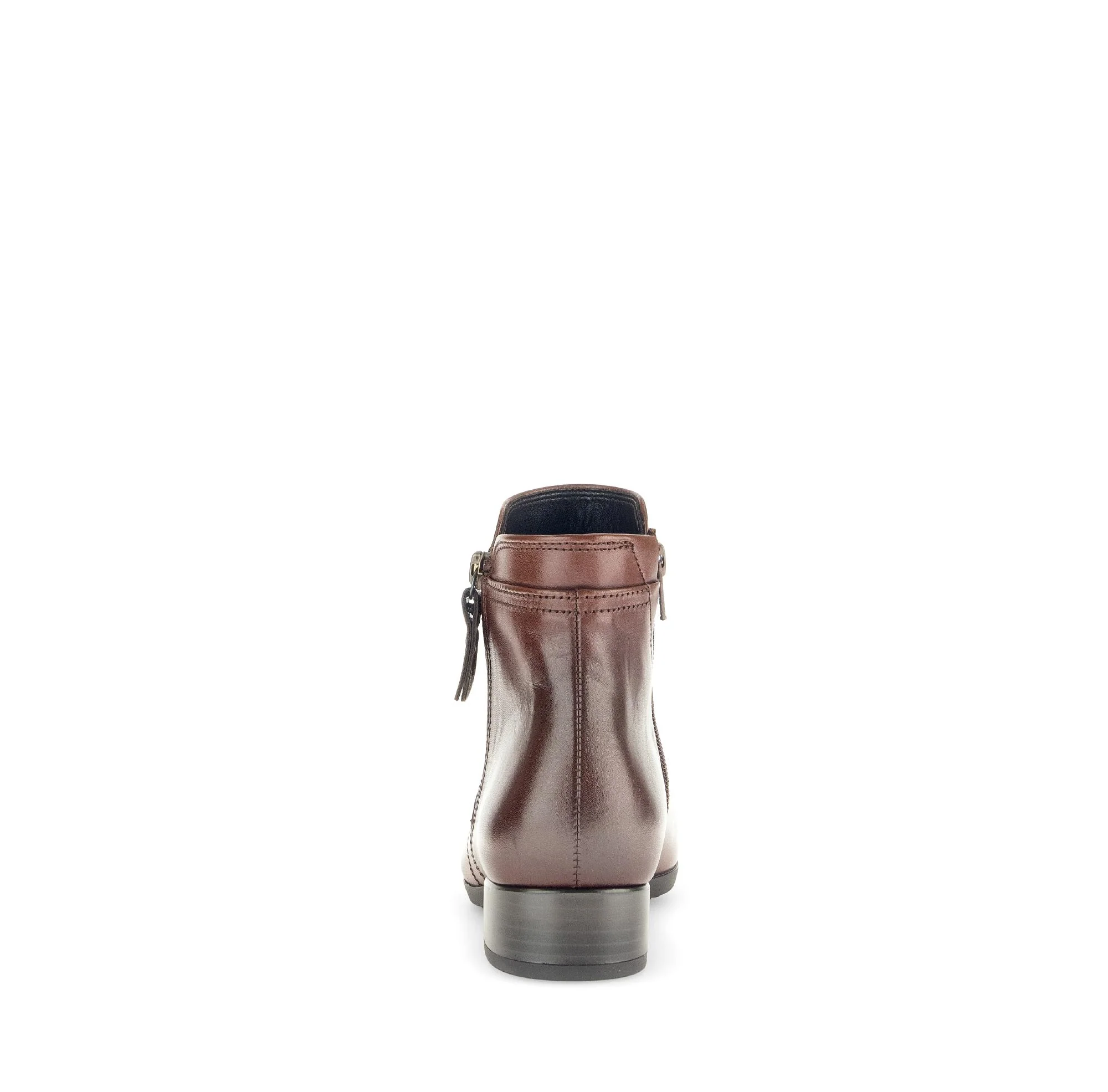 Bottines marron en cuir lisse - Image 4