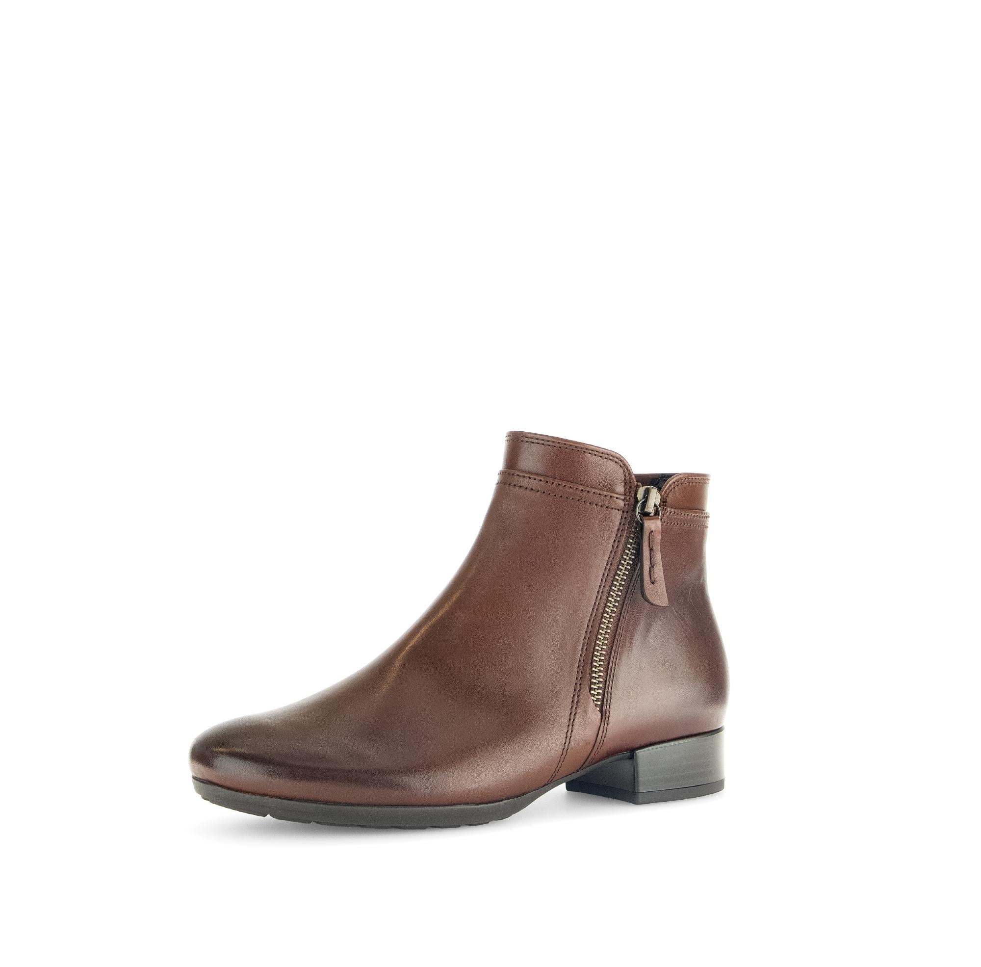 Bottines marron en cuir lisse - Image 6