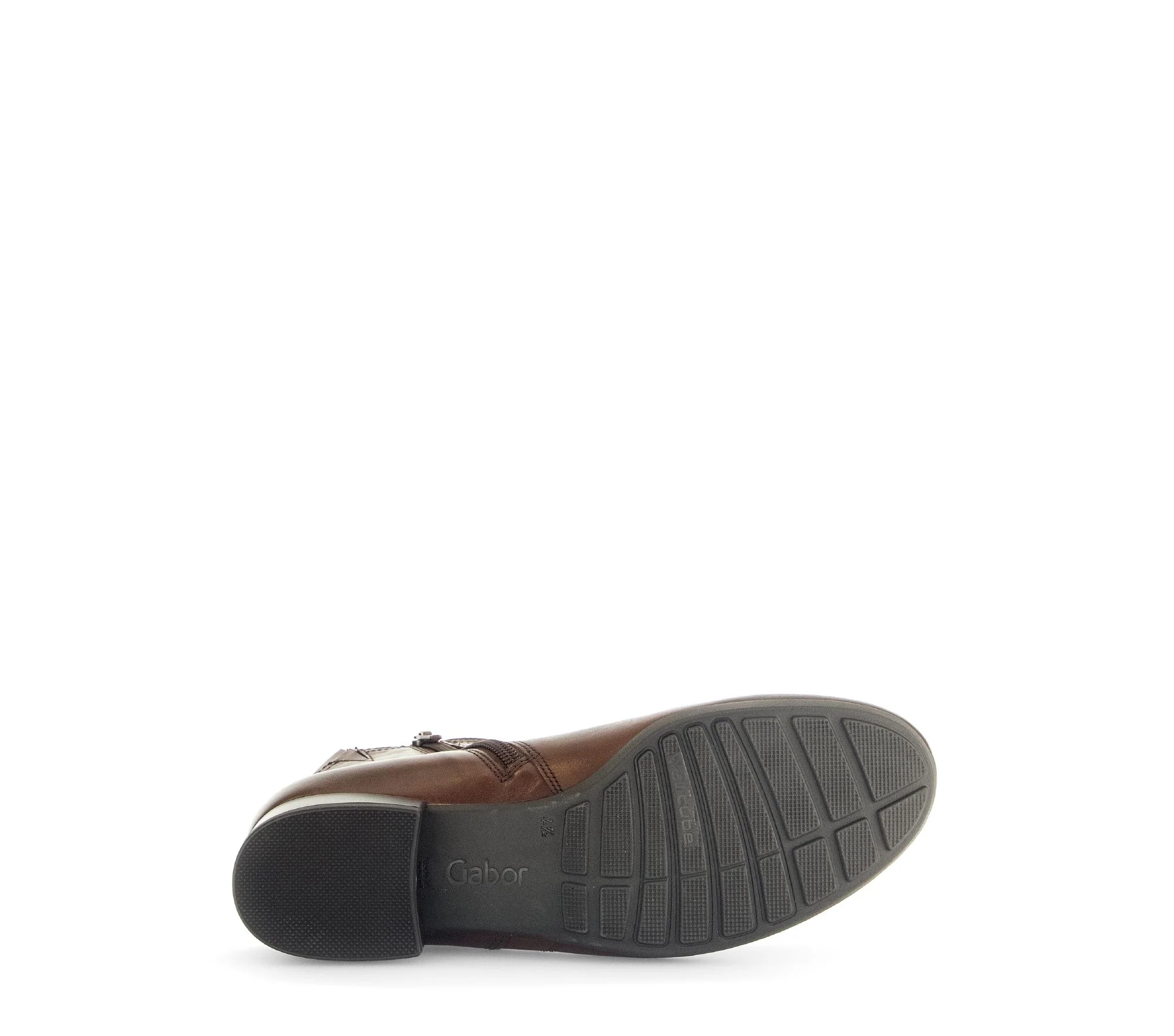 Bottines marron en cuir lisse - Image 7