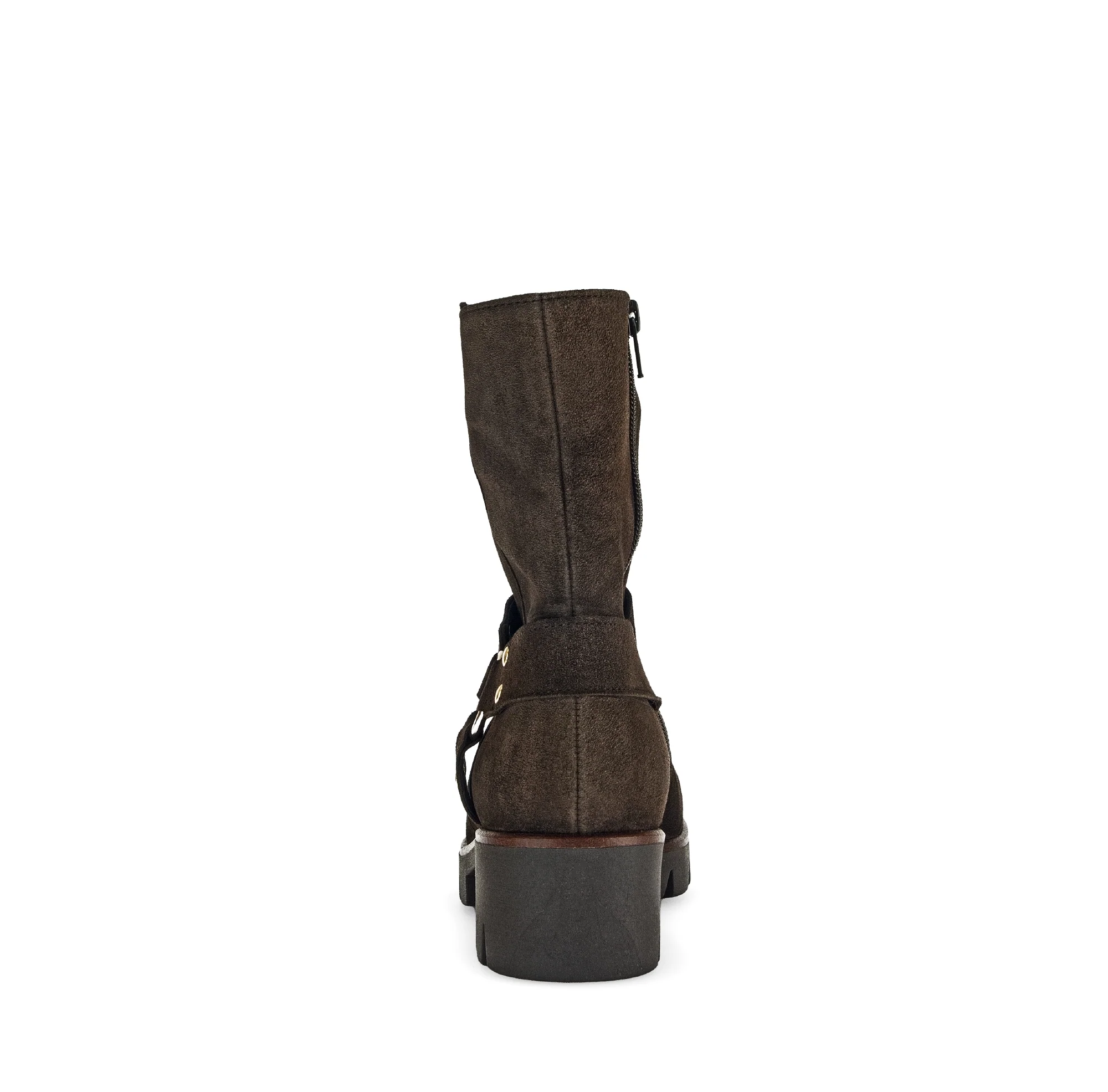 Bottines marron en cuir velours - Image 5