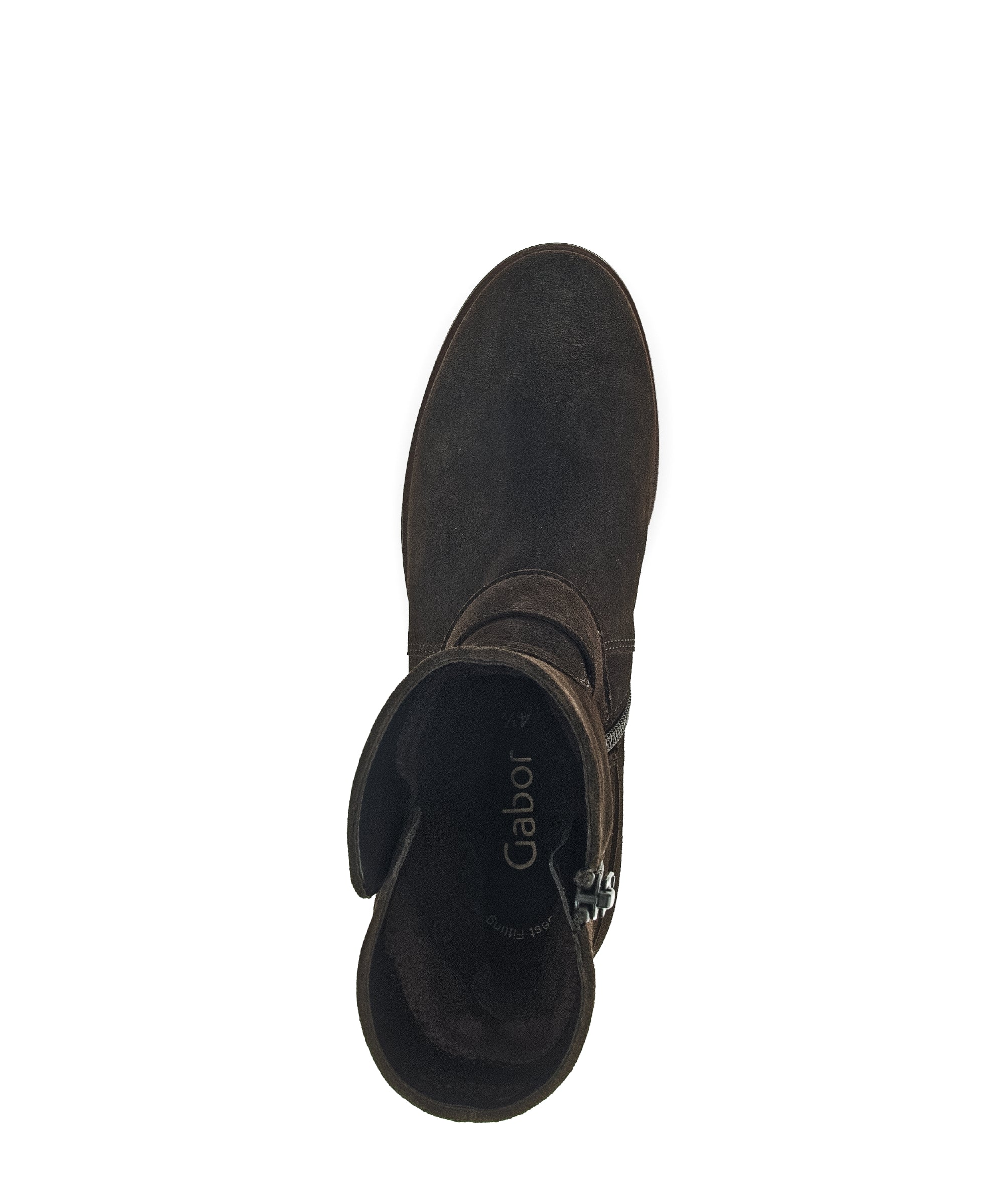 Bottines marron en cuir velours - Image 6