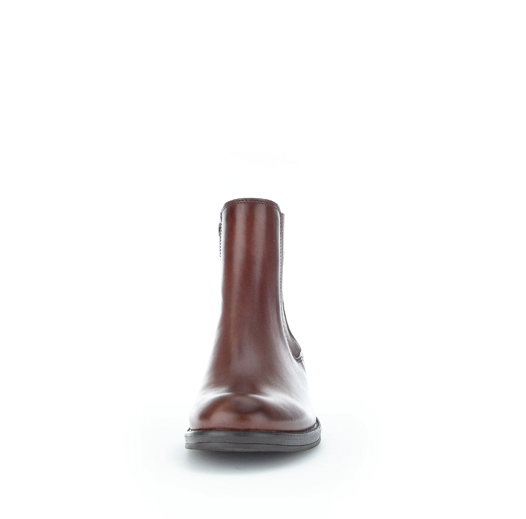 Bottines marrons en cuir lisse - Image 3