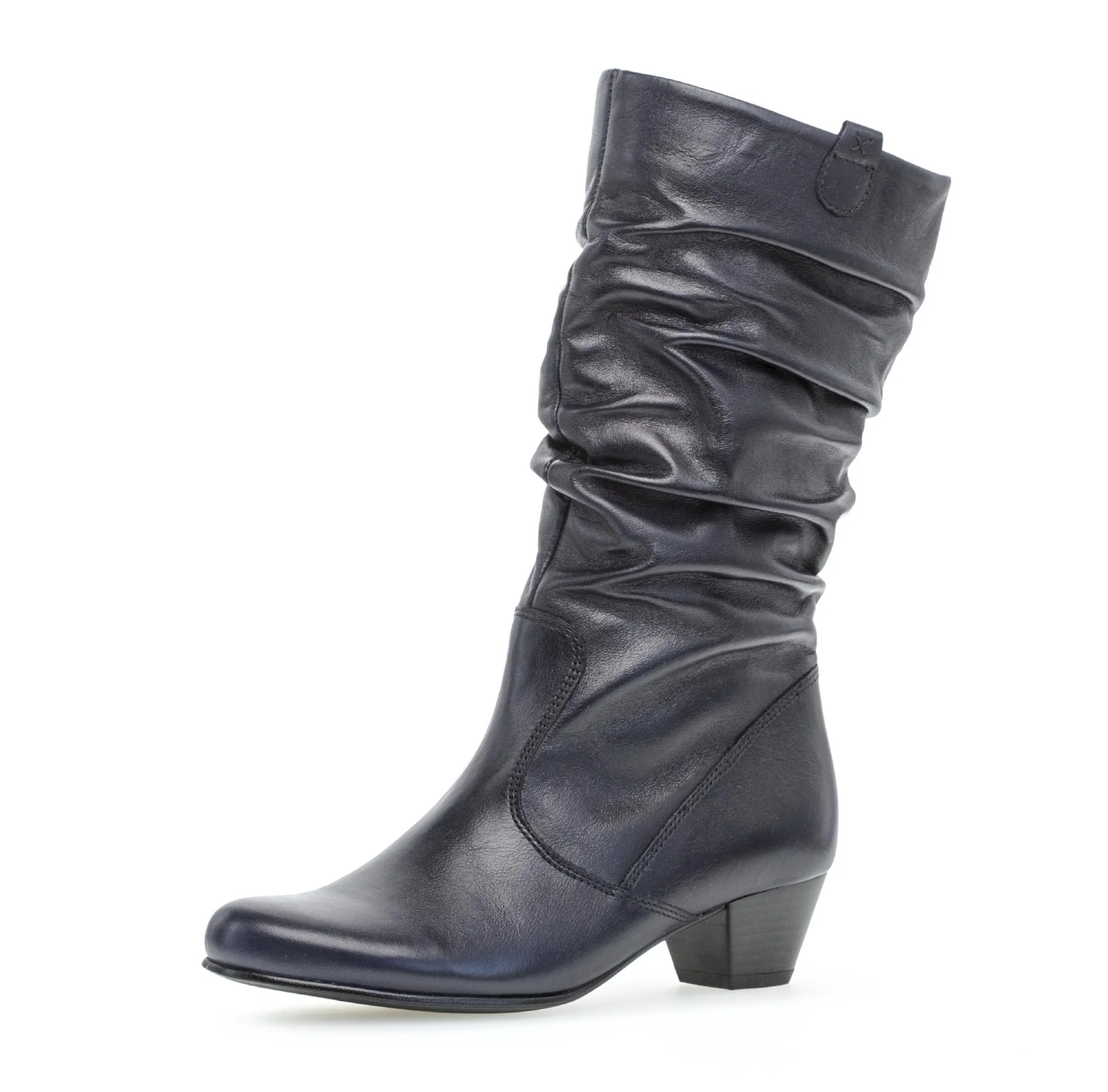 Bottines Mid bleues en cuir - Image 6