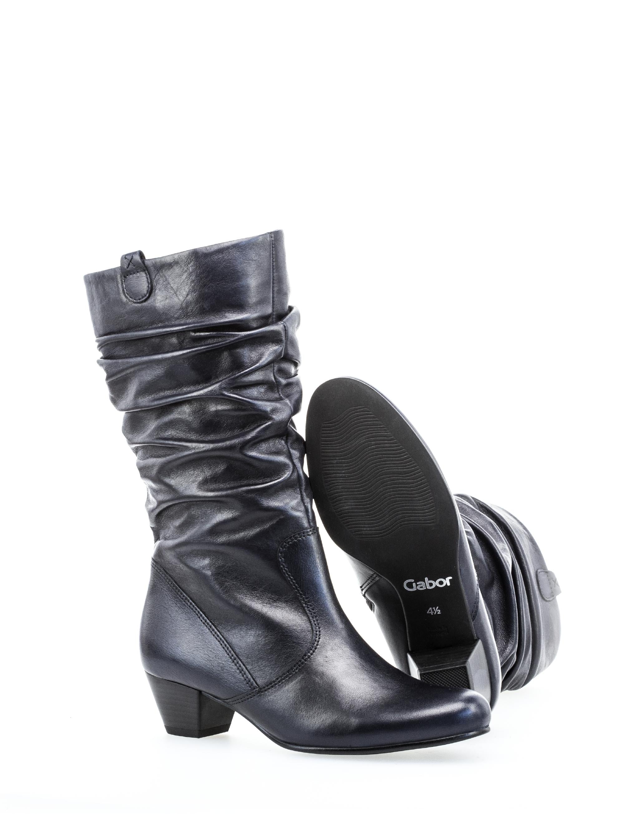 Bottines Mid bleues en cuir - Image 8