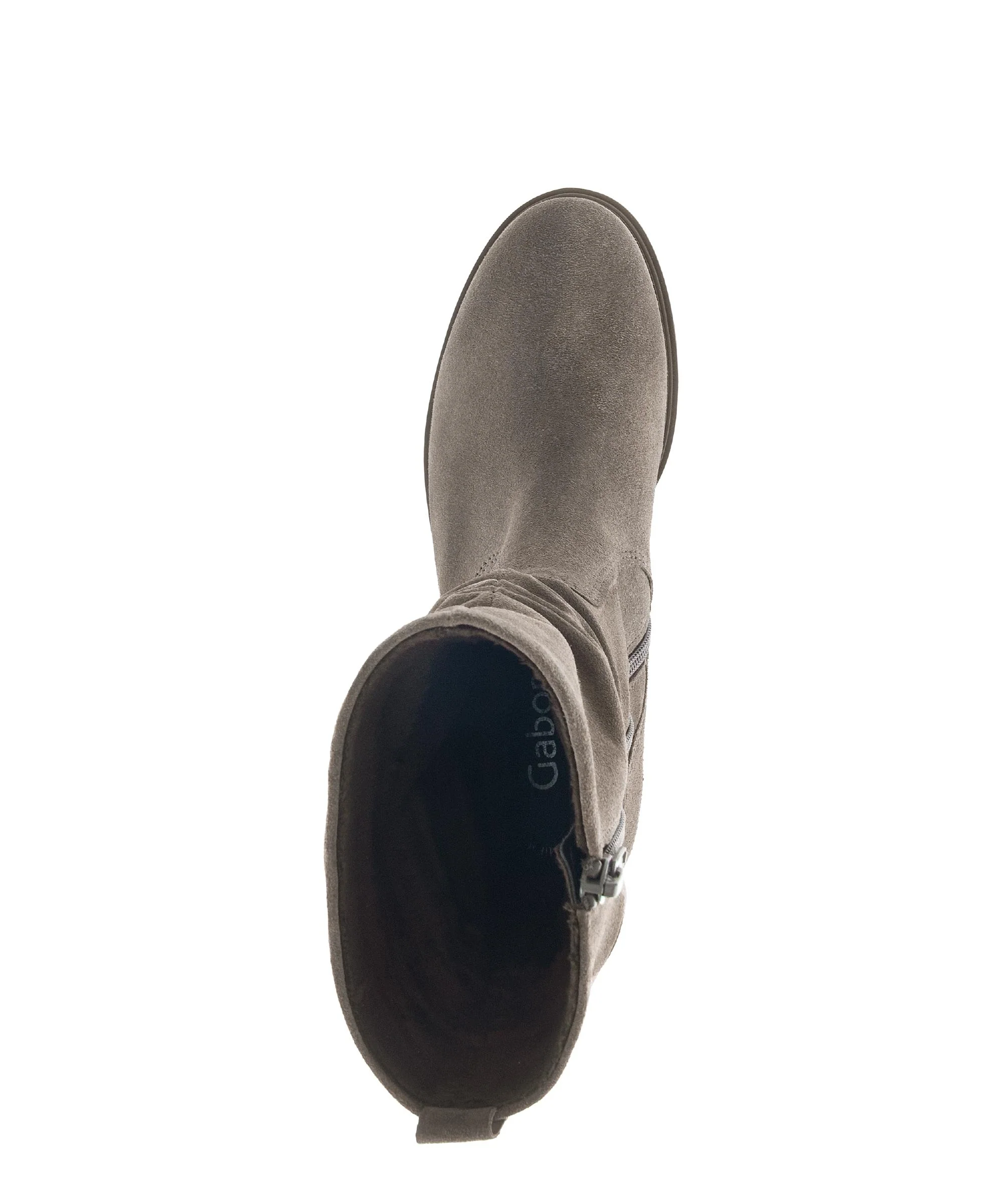 Bottines mid marron en cuir - Image 3