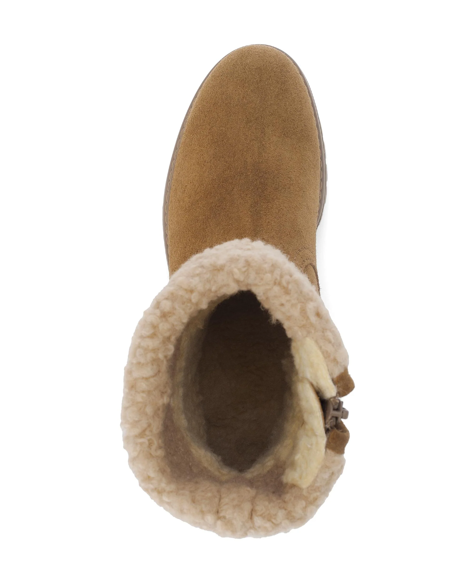 Bottines mid marron en cuir - Image 3