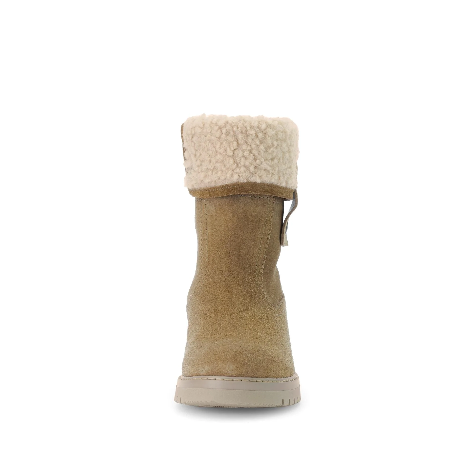 Bottines mid marron en cuir - Image 5