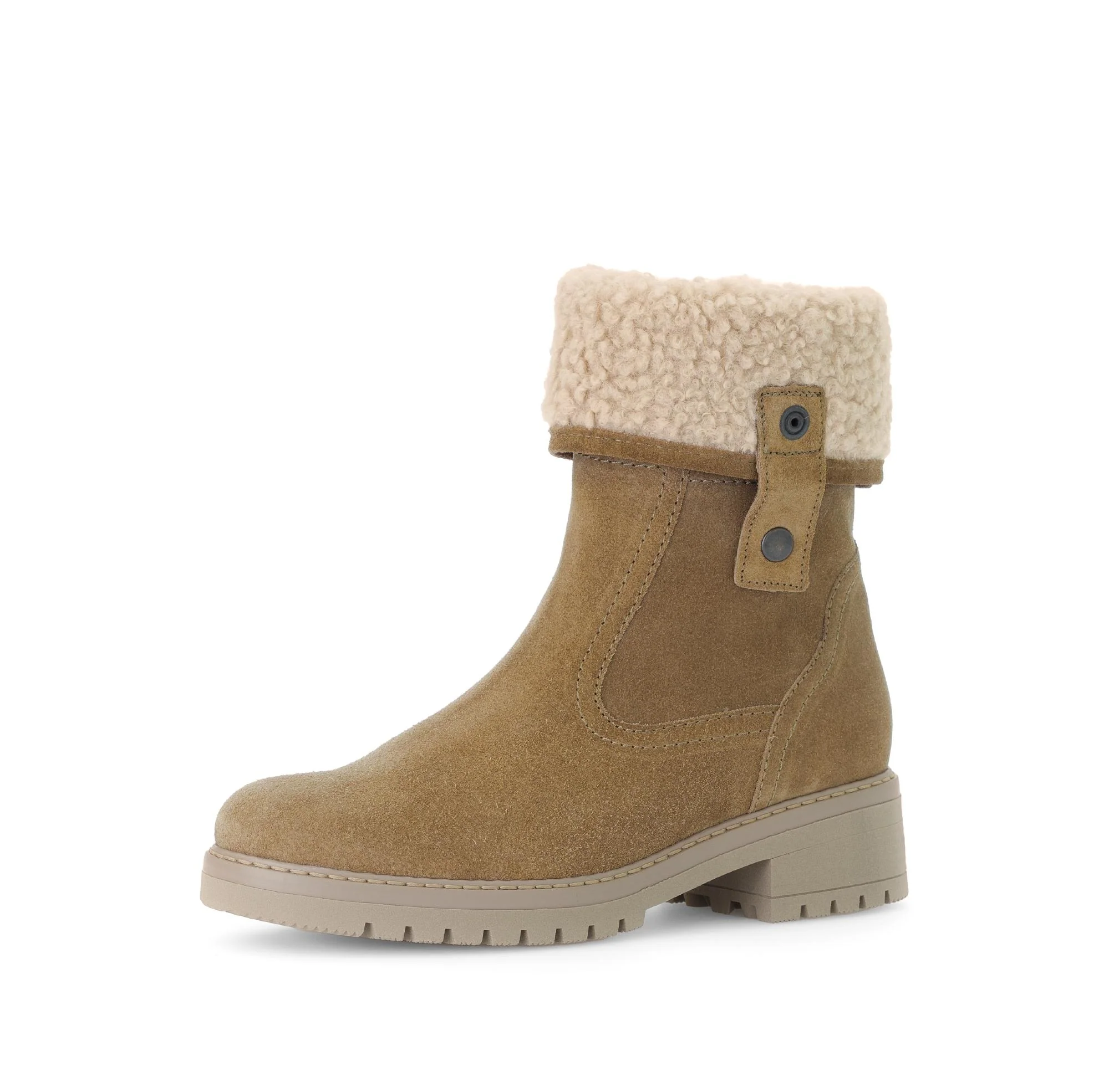Bottines mid marron en cuir - Image 6